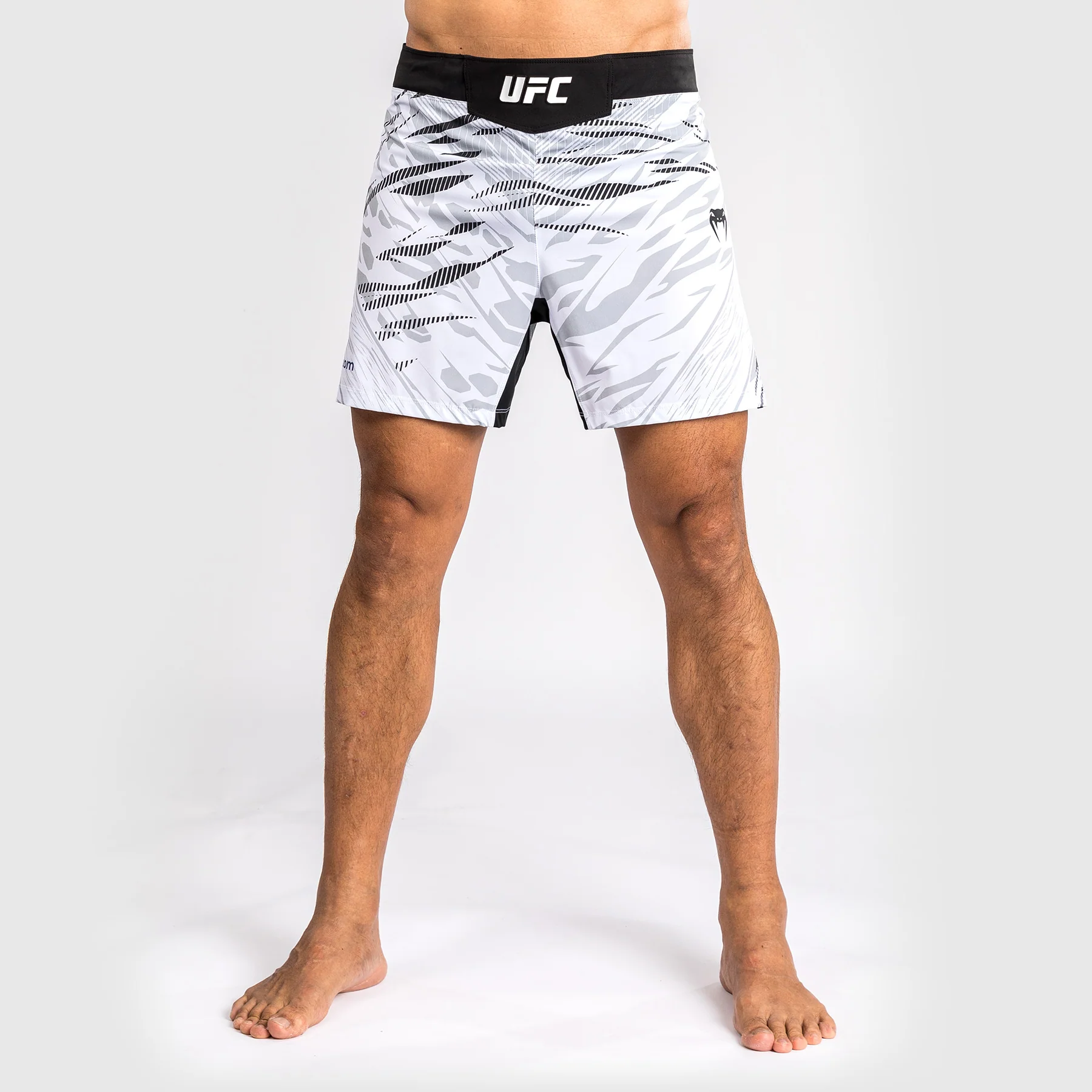 UFC Fusion by Venum Personalized Authentic Fight Night Men's Fight Short - Short Fit - White - Image 2