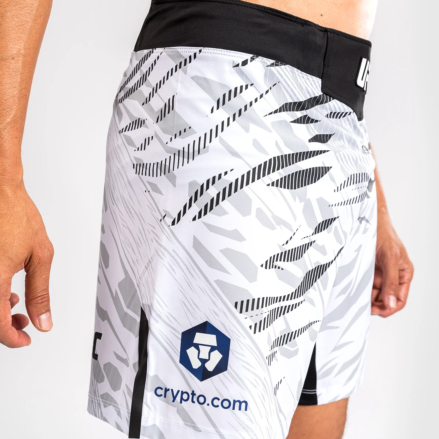 UFC Fusion by Venum Personalized Authentic Fight Night Men's Fight Short - Short Fit - White - Image 5