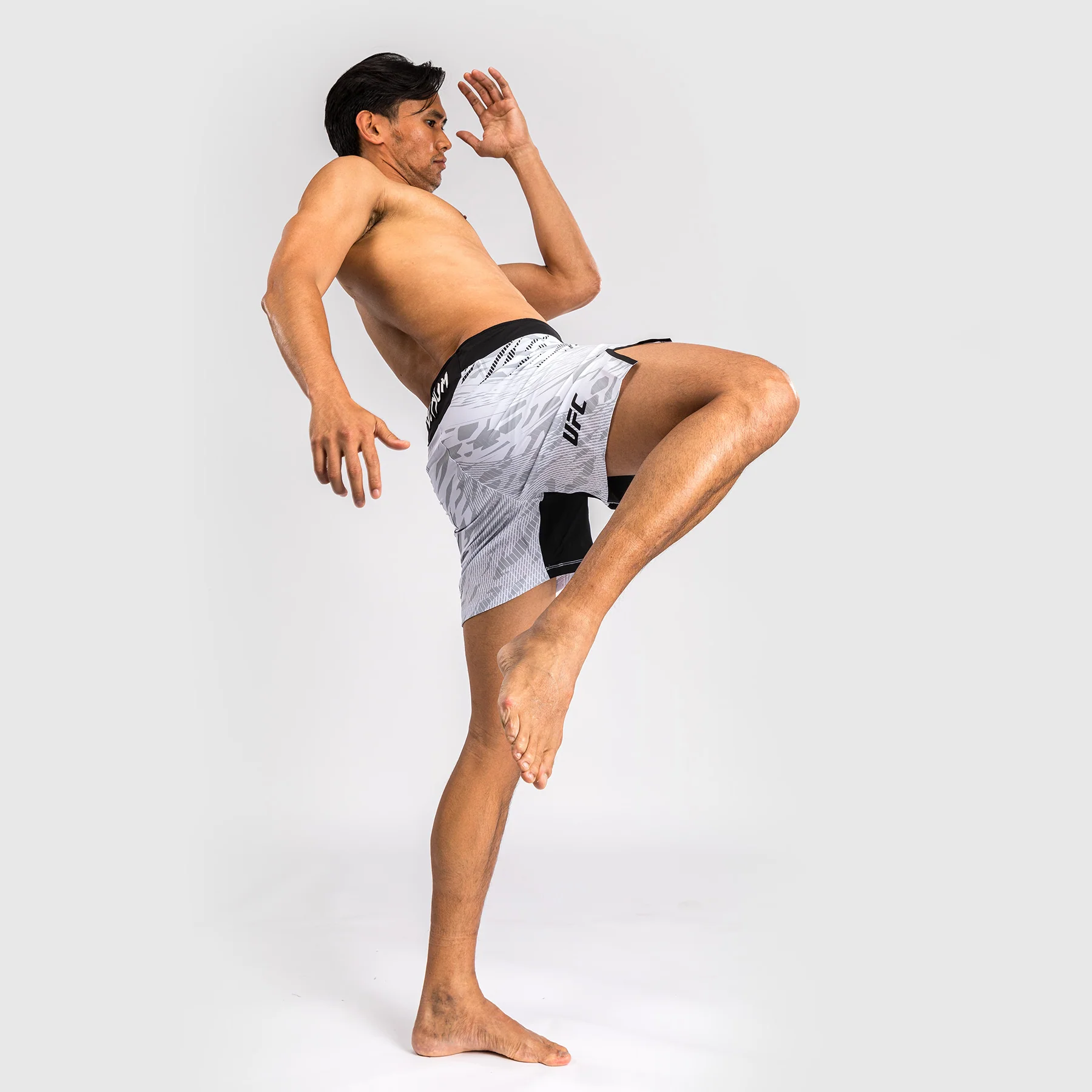 UFC Fusion by Venum Personalized Authentic Fight Night Men's Fight Short - Short Fit - White - Image 8