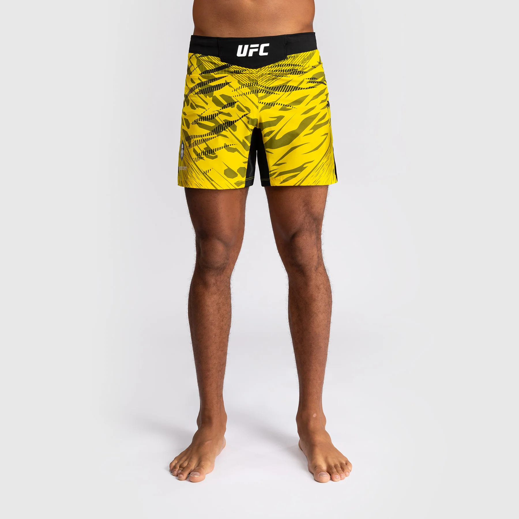 UFC Fusion by Venum Personalized Authentic Fight Night Men's Fight Short - Short Fit - Yellow - Image 2