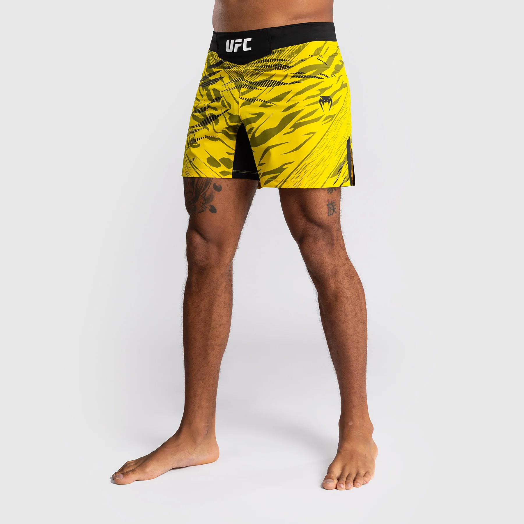 UFC Fusion by Venum Personalized Authentic Fight Night Men's Fight Short - Short Fit - Yellow - Image 4