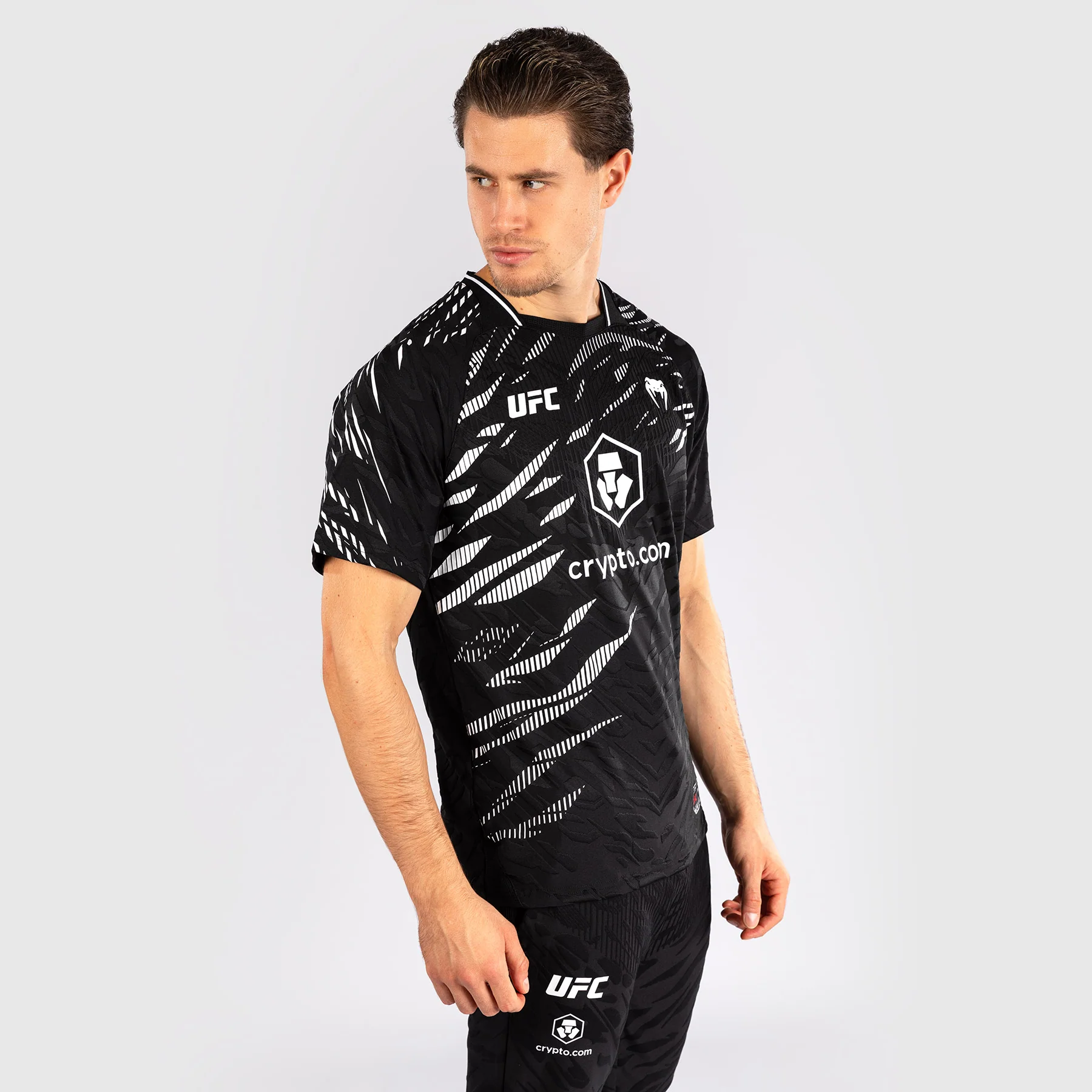 UFC Fusion by Venum Personalized Authentic Fight Night Men's Walkout Jersey - Black - Image 3