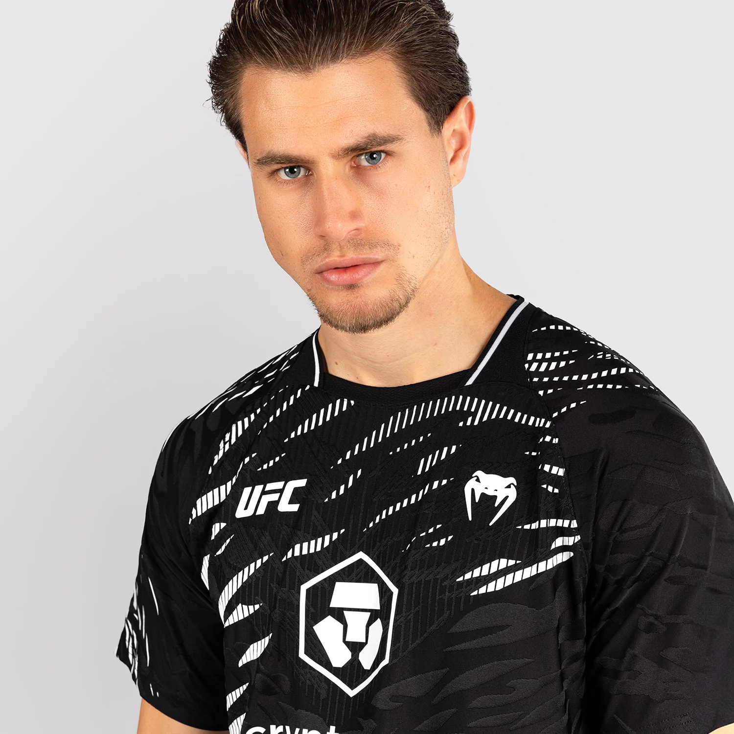 UFC Fusion by Venum Personalized Authentic Fight Night Men's Walkout Jersey - Black - Image 5