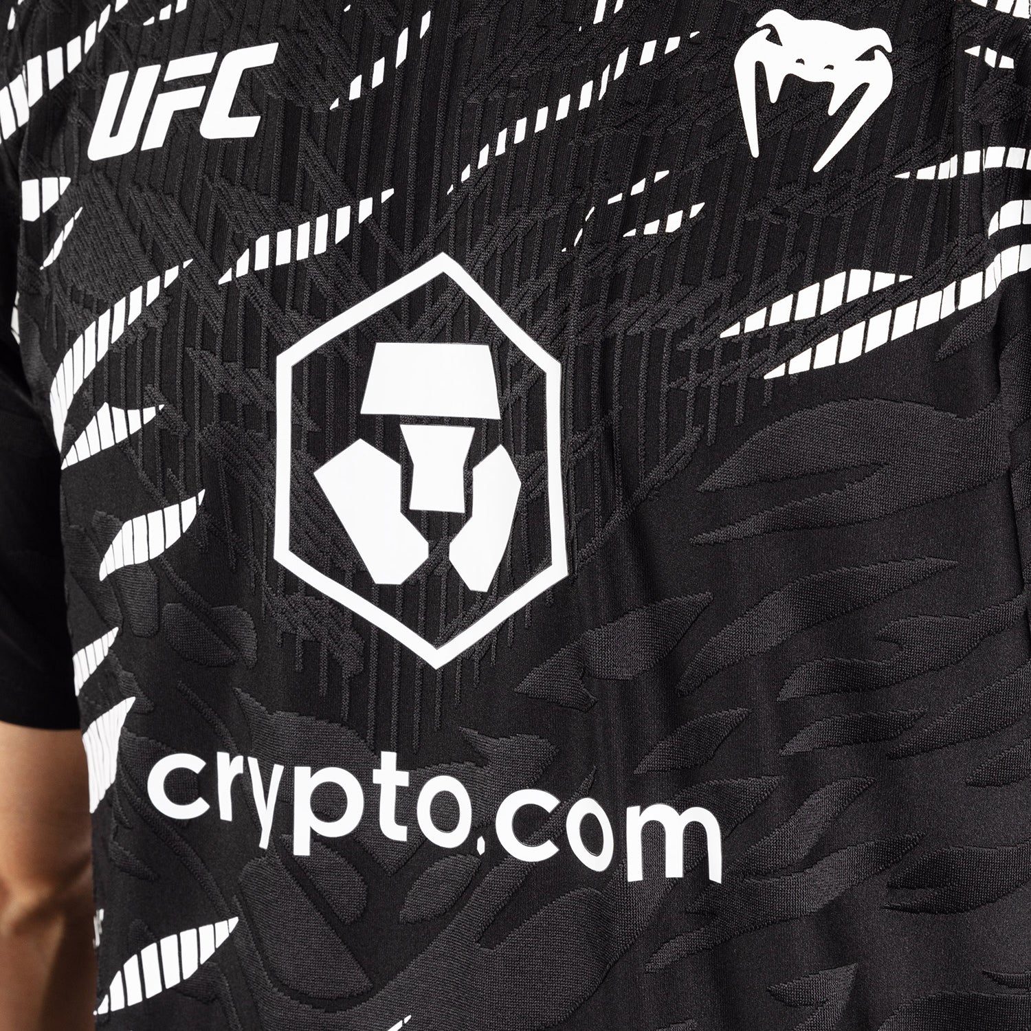 UFC Fusion by Venum Personalized Authentic Fight Night Men's Walkout Jersey - Black - Image 6