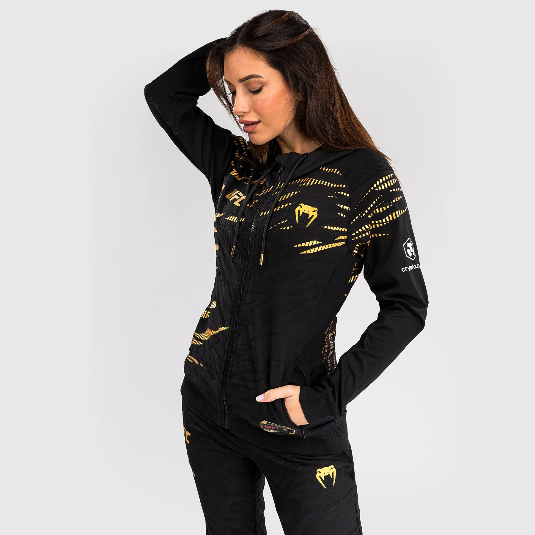 UFC Fusion by Venum Personalized Authentic Fight Night Women's Hoodies - Champion - Image 5