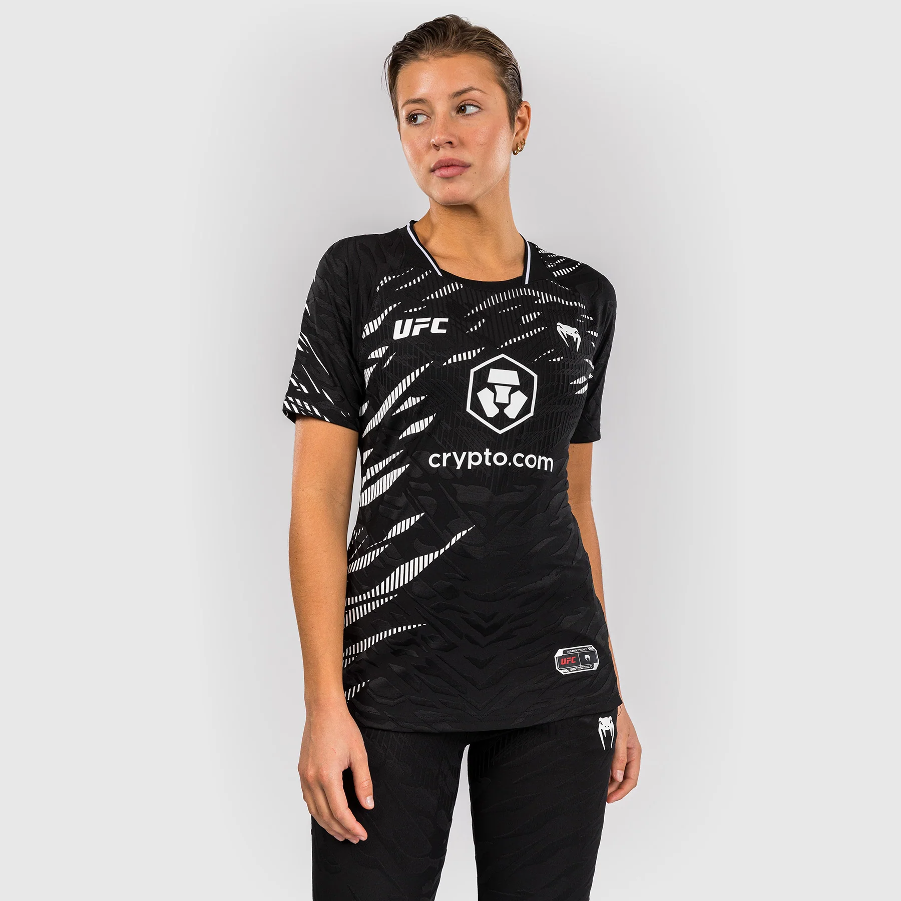 UFC Fusion by Venum Personalized Authentic Fight Night Women's Walkout Jersey - Black - Image 3