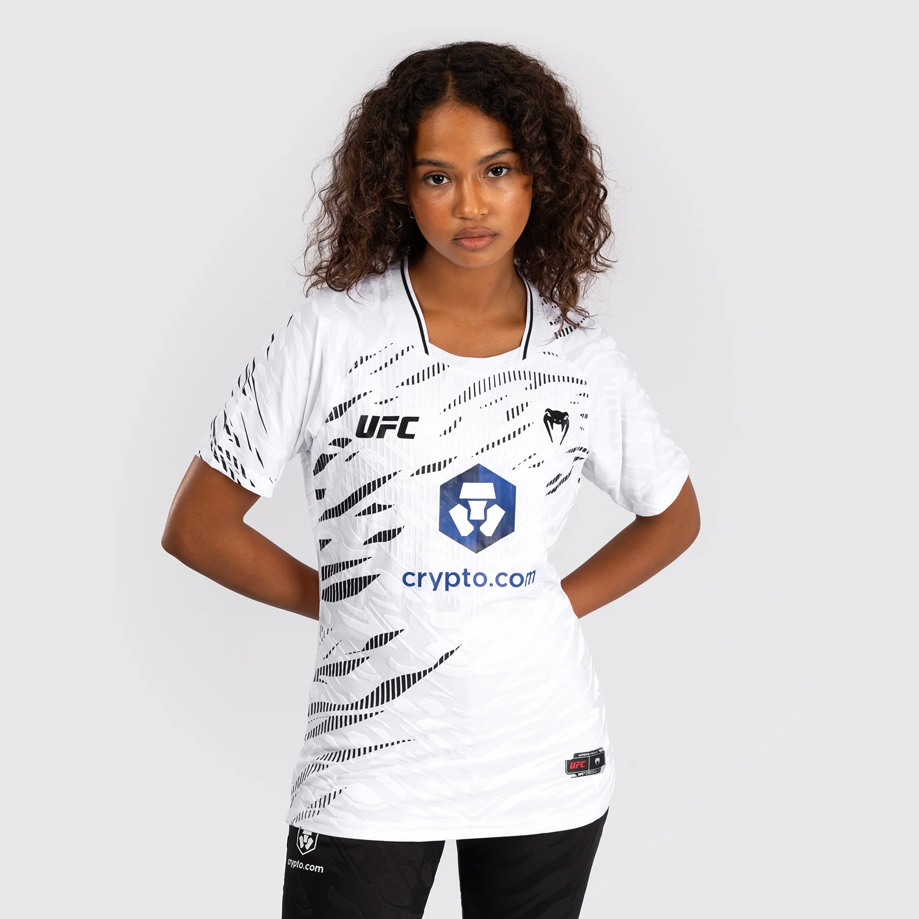UFC Fusion by Venum Personalized Authentic Fight Night Women's Walkout Jersey - White - Image 2