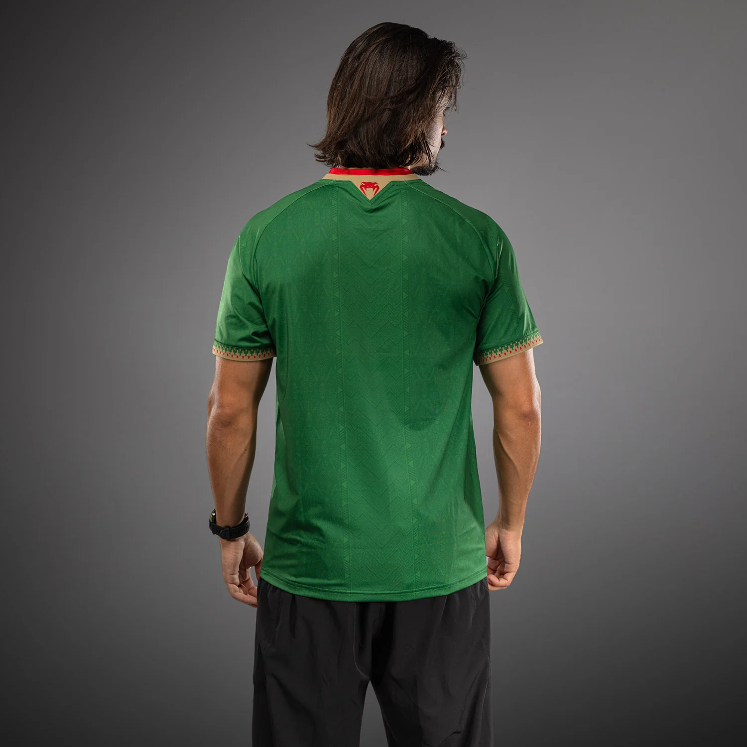 Men’s Noche UFC 2.0 by Venum Green Authentic Fight Night Walkout Jersey - Image 3