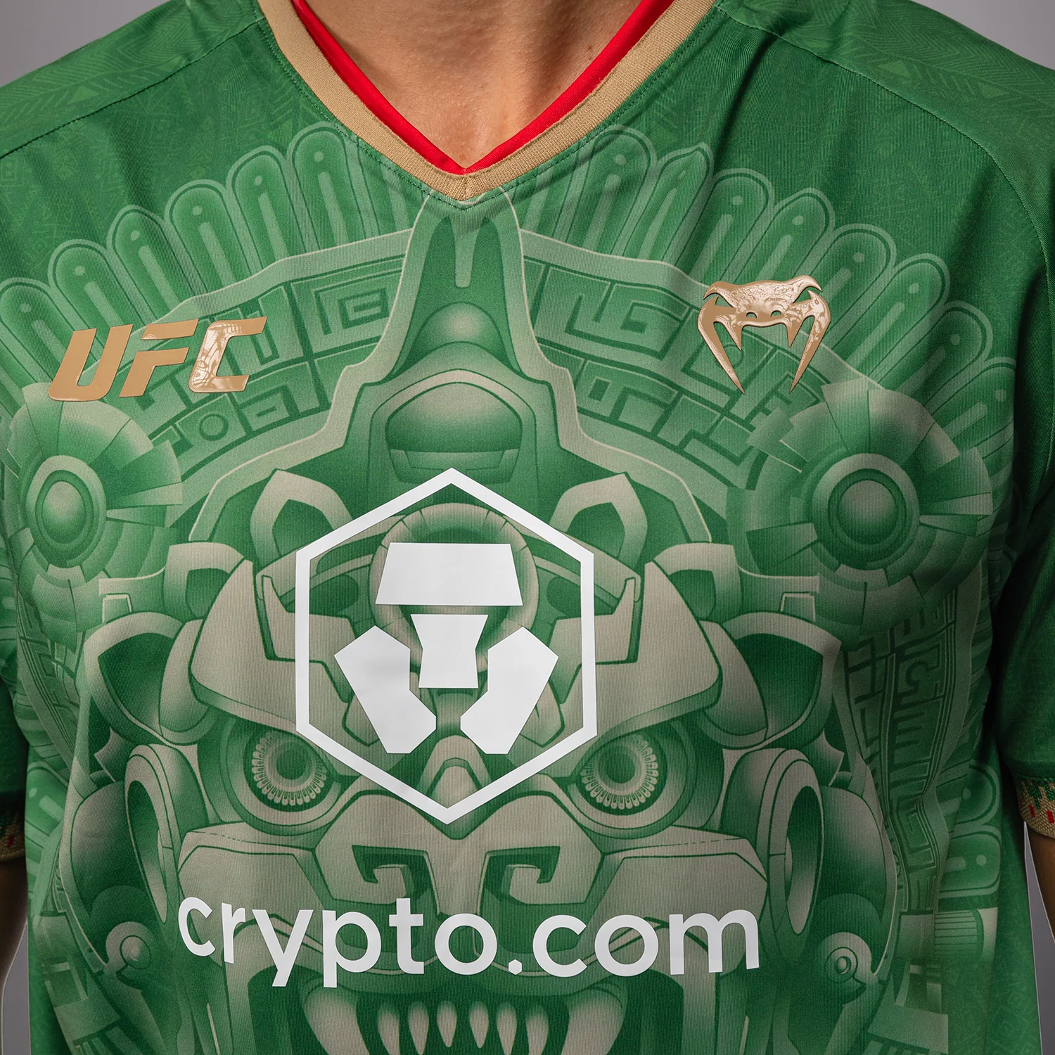 Men’s Noche UFC 2.0 by Venum Green Authentic Fight Night Walkout Jersey - Image 5