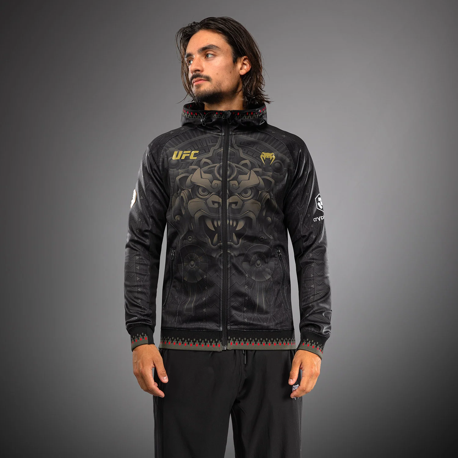 Men’s Noche UFC 2.0 By Venum Black Authentic Fight Night Walkout Hoodie