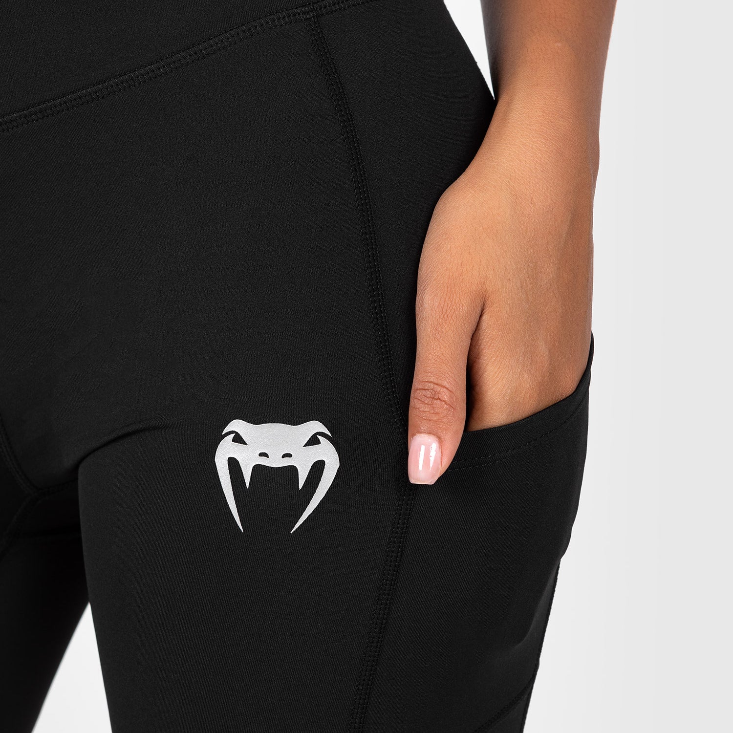 UFC Performance Institute 2.0 Women’s Performance Tight - Black/Red - Image 3