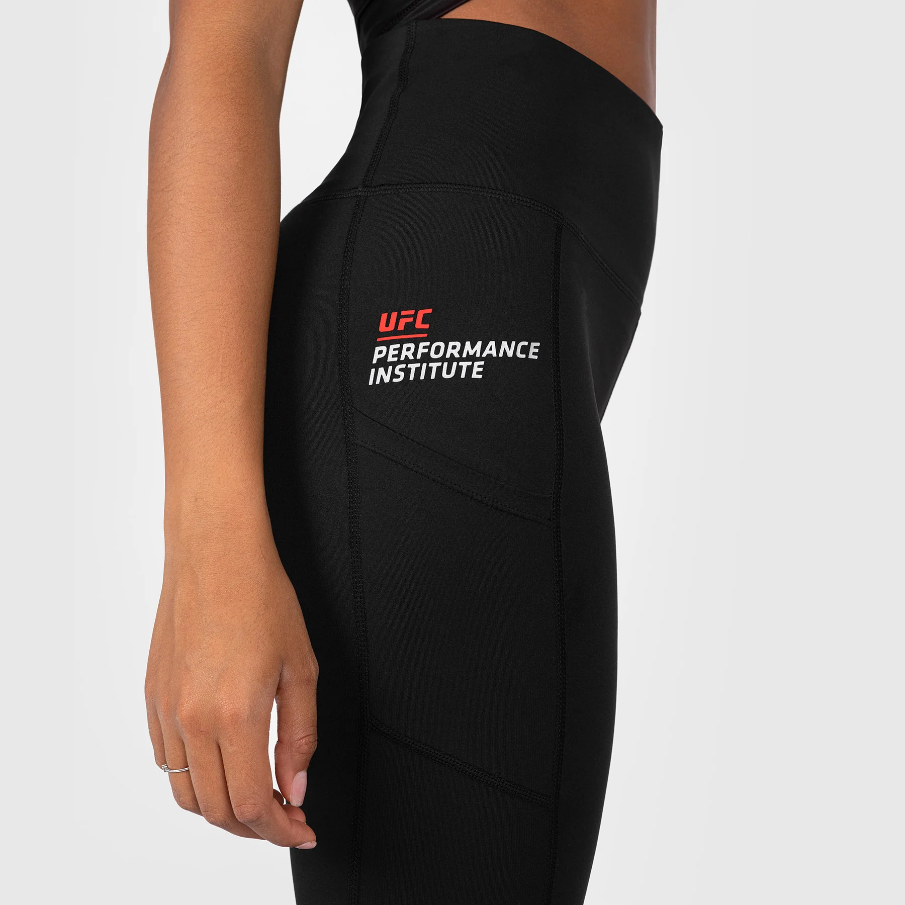 UFC Performance Institute 2.0 Women’s Performance Tight - Black/Red - Image 4