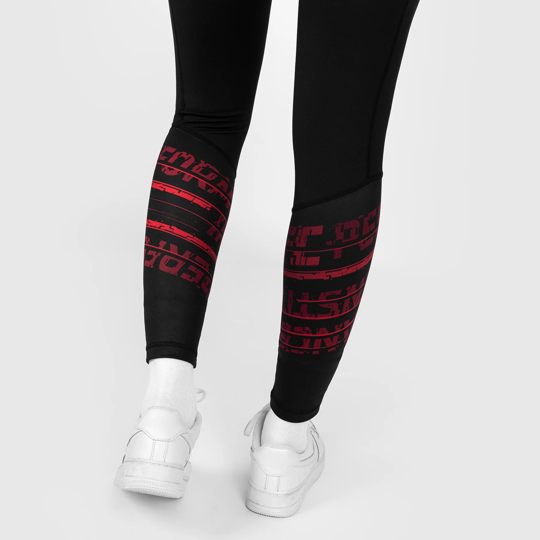 UFC Performance Institute 2.0 Women’s Performance Tight - Black/Red - Image 5