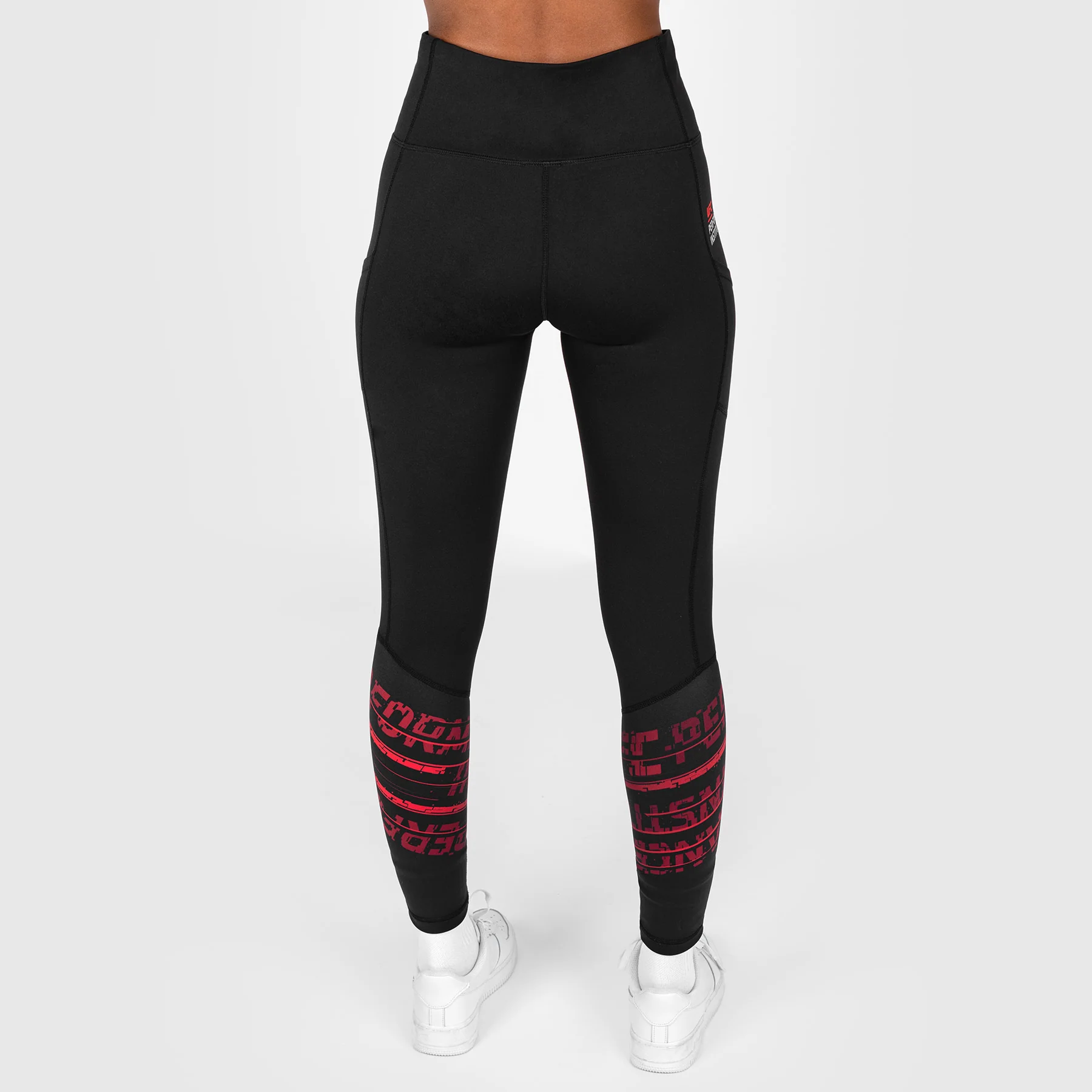 UFC Performance Institute 2.0 Women’s Performance Tight - Black/Red - Image 6