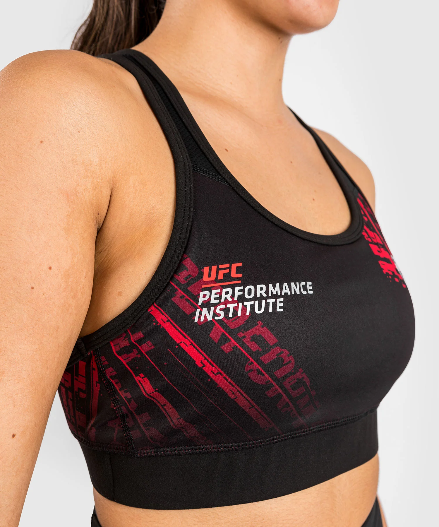 UFC Performance Institute 2.0 Women’s Sport Bra - Black/Red - Image 6