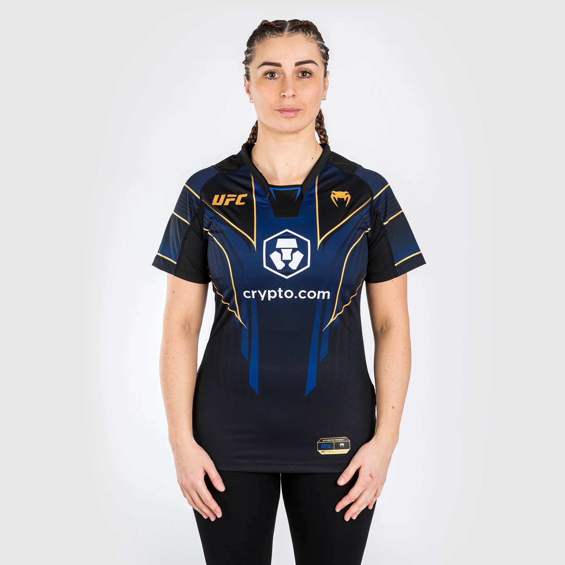 Ufc Personalized Authentic Fight Night 2.0 Kit By Venum Women's Walkout Jersey - Midnight Edition - Champion - Image 2