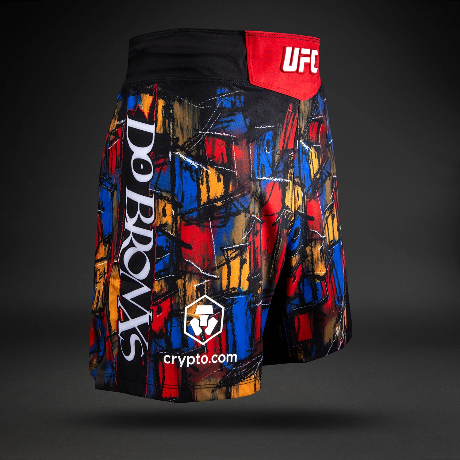 Men's UFC Unrivaled by Venum Red Charles Oliveira Fight Short - Image 3