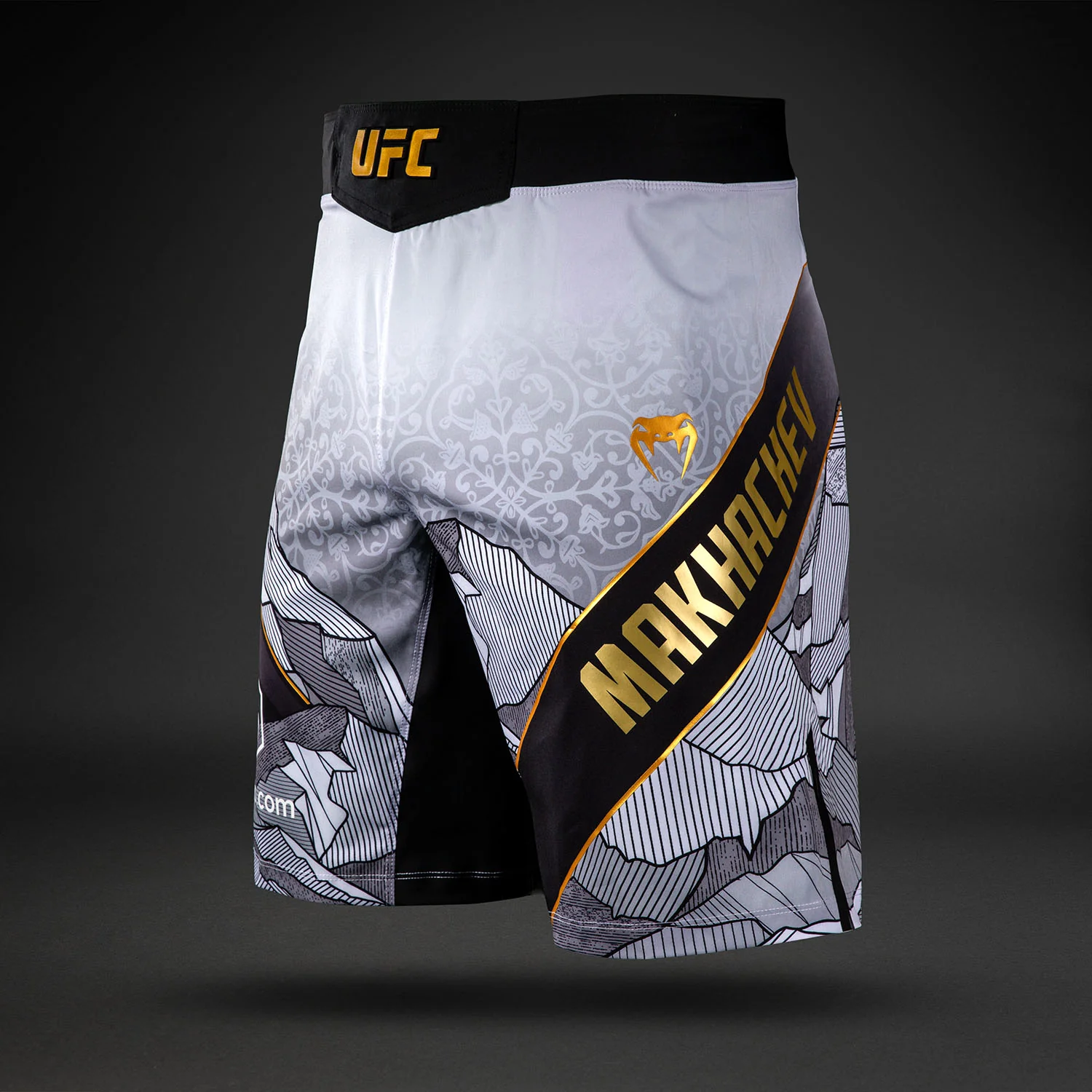 Men's UFC Unrivaled by Venum White Islam Makhachev Long Fit Fight Short