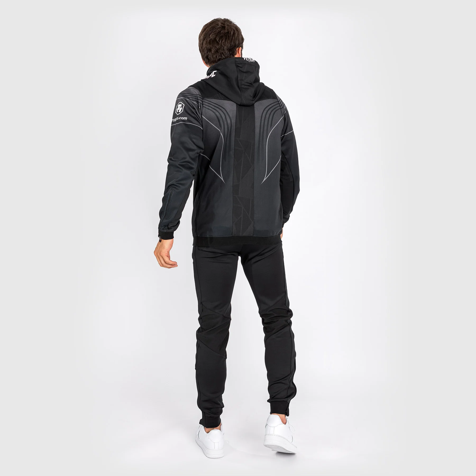 UFC Venum Authentic Fight Night 2.0 Kit by Venum Men's Walkout Hoodie - Black - Image 5