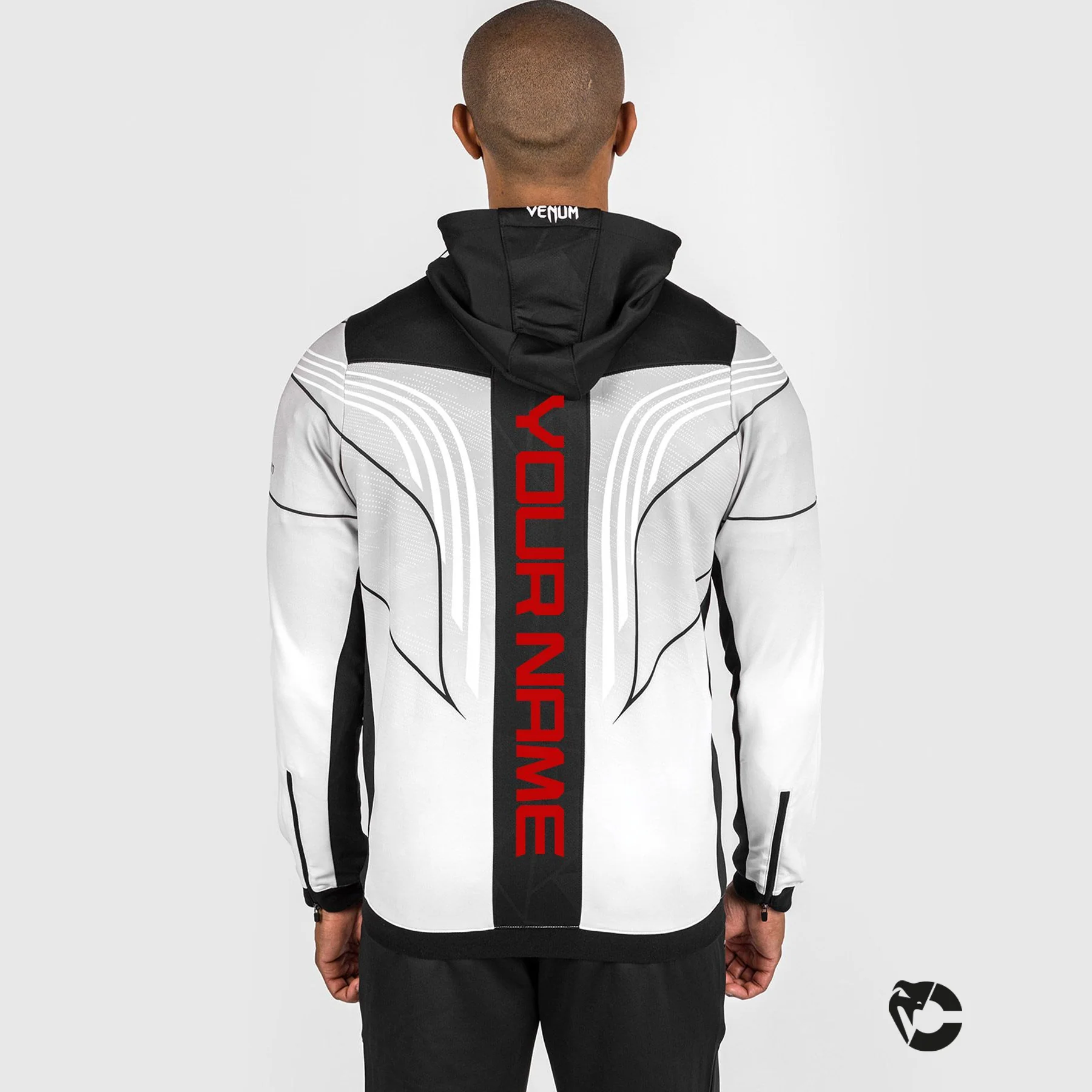 UFC Venum Authentic Fight Night 2.0 Kit by Venum Men's Walkout Hoodie - White - Image 7