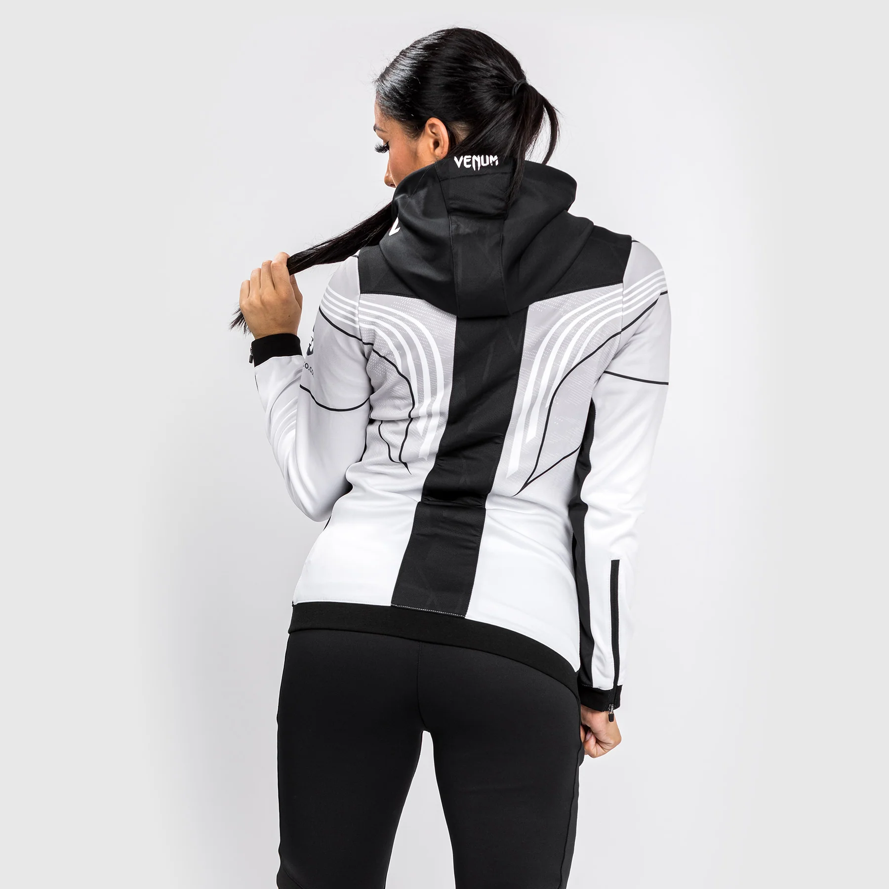 UFC Venum Authentic Fight Night 2.0 Kit by Venum Women's Walkout Hoodie - White - Image 4