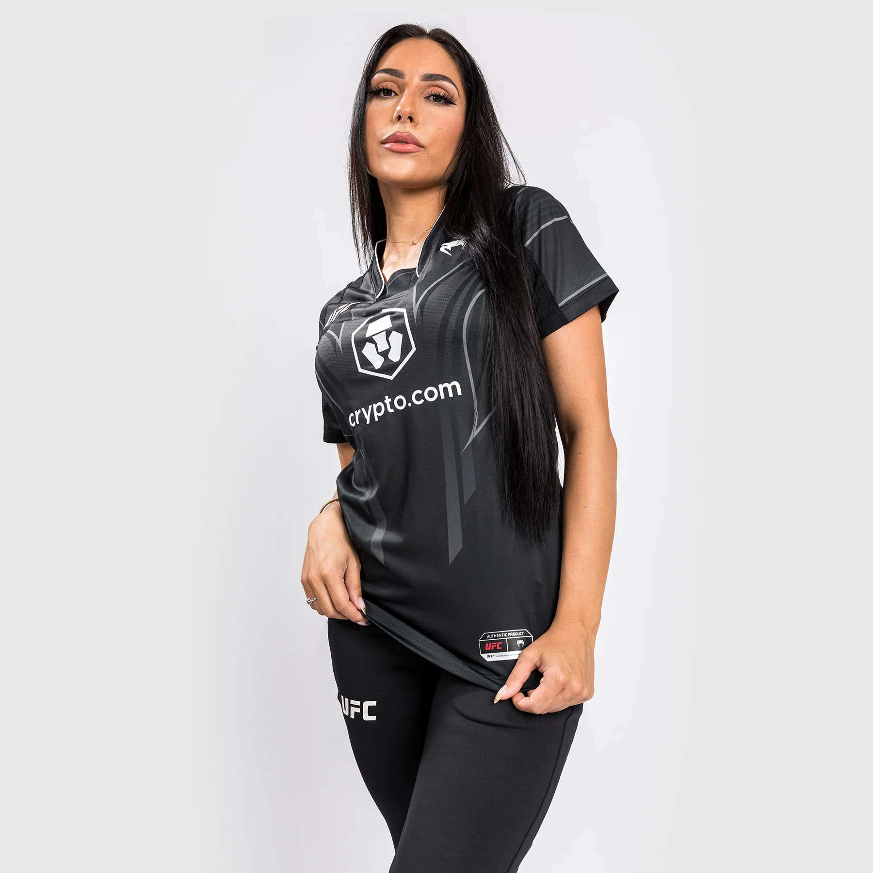 UFC Venum Authentic Fight Night 2.0 Kit by Venum Women's Walkout Jersey - Black