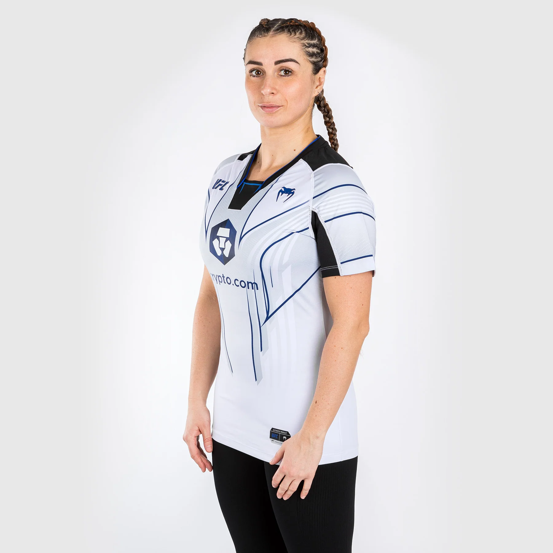 UFC Venum Authentic Fight Night 2.0 Kit by Venum Women's Walkout Jersey - Midnight Edition - Ice - Image 3