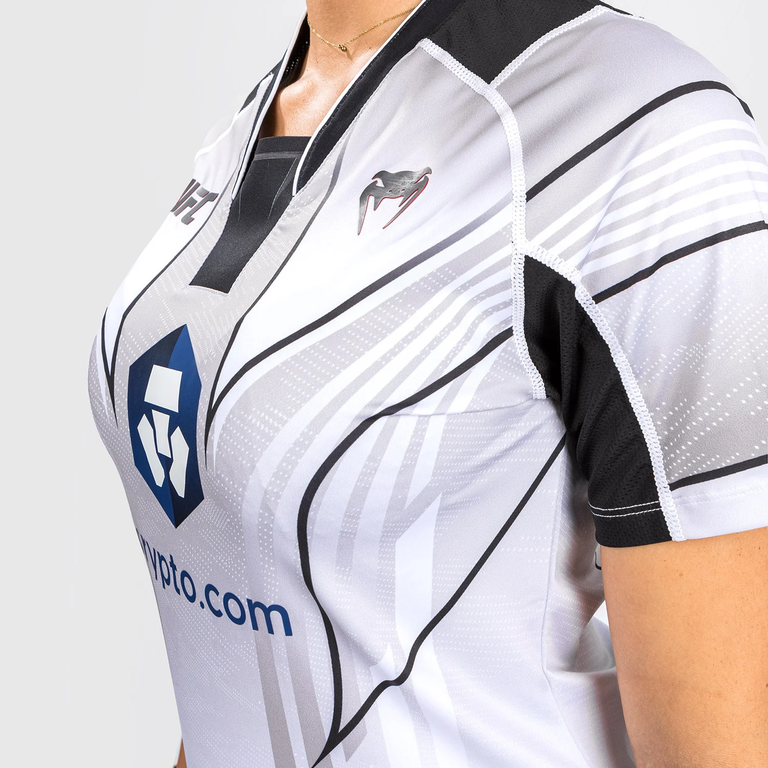 UFC Venum Authentic Fight Night 2.0 Kit by Venum Women's Walkout Jersey - White - Image 4