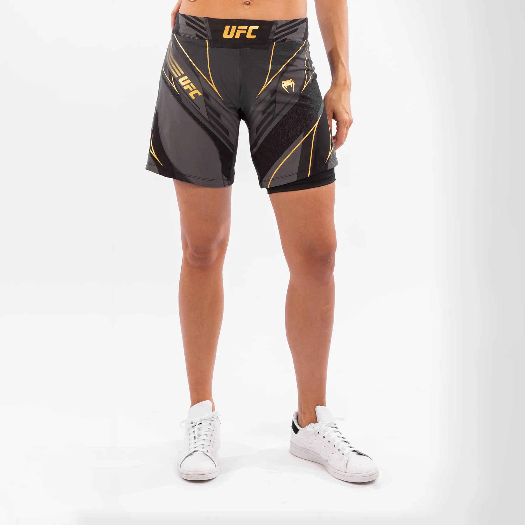 UFC Venum Authentic Fight Night Women's Shorts - Long Fit - Champion - Image 3