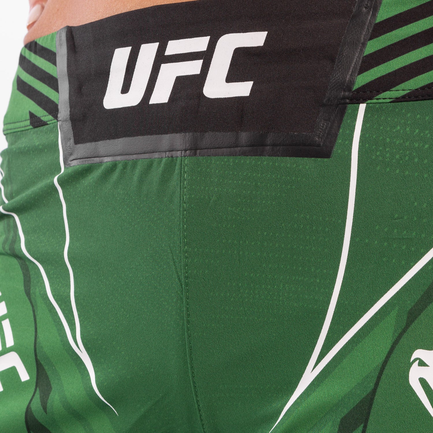 UFC Venum Authentic Fight Night Women's Shorts - Long Fit - Green - Image 5