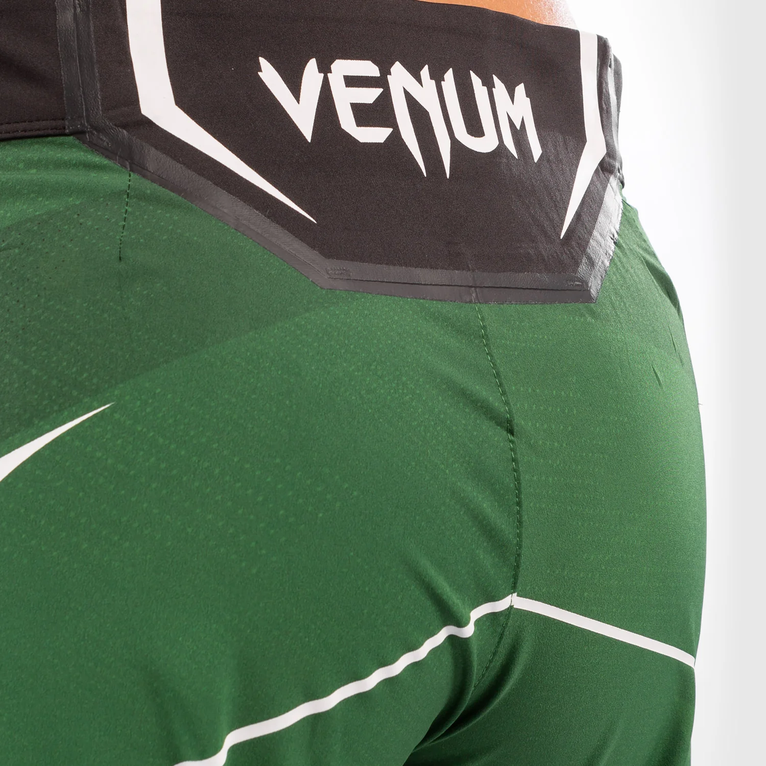UFC Venum Authentic Fight Night Women's Shorts - Long Fit - Green - Image 6