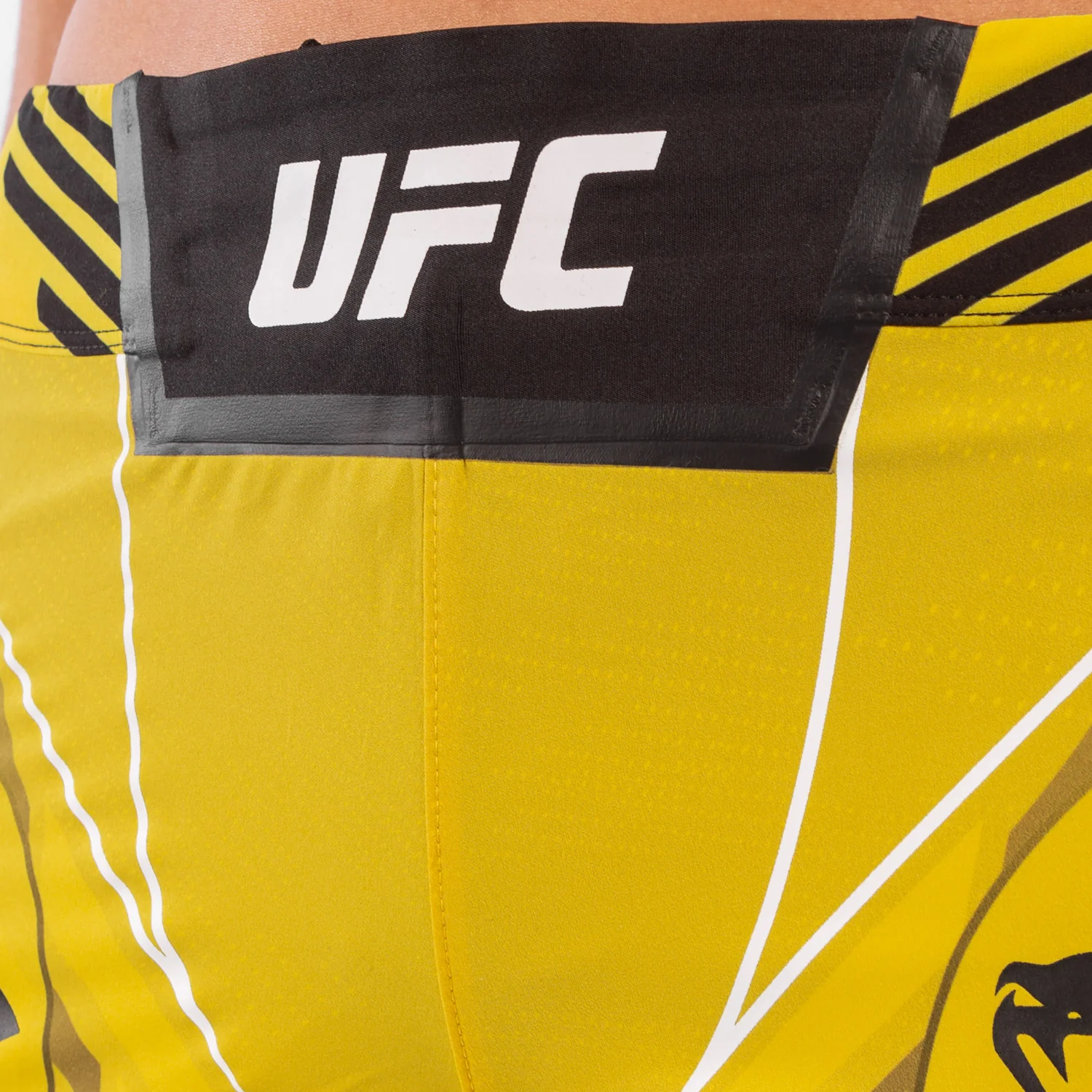 UFC Venum Authentic Fight Night Women's Shorts - Long Fit - Yellow - Image 5