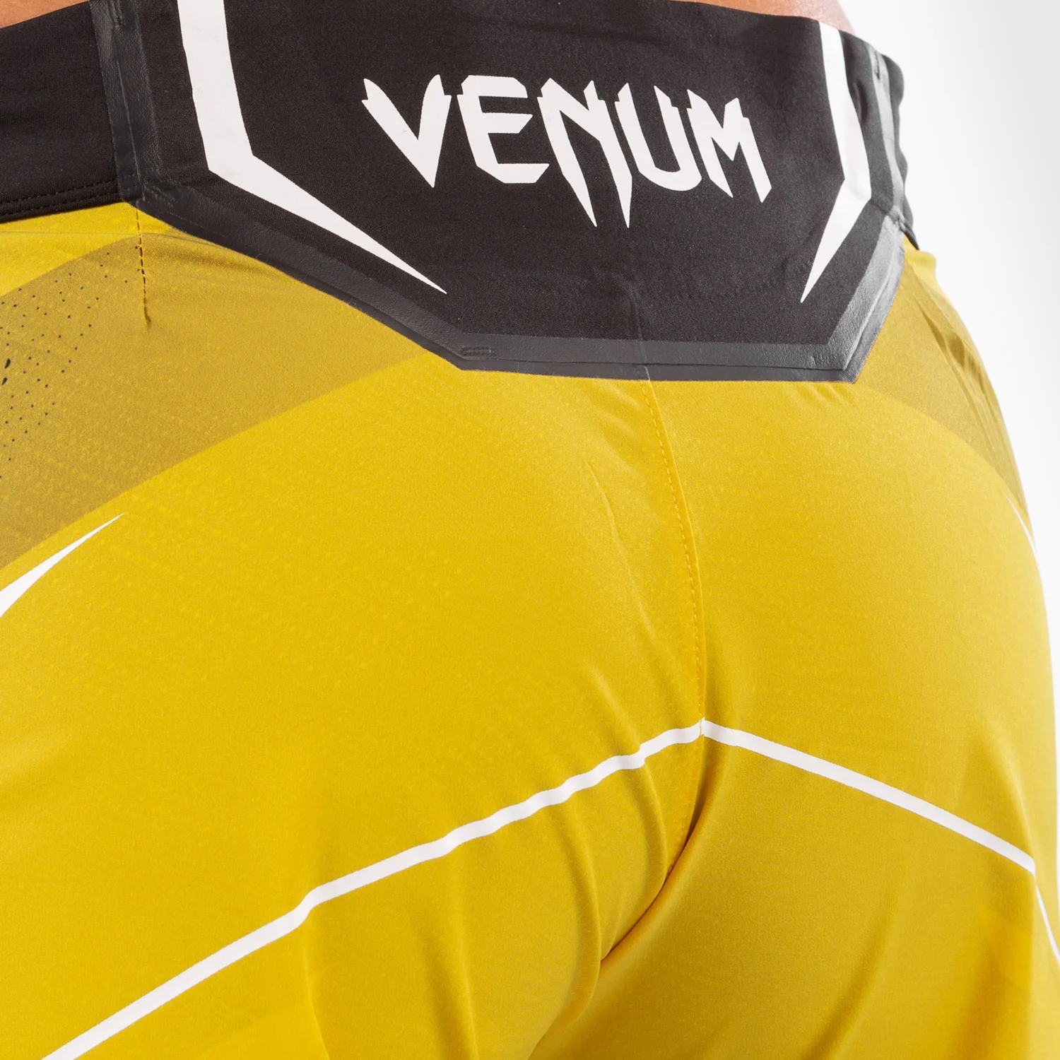 UFC Venum Authentic Fight Night Women's Shorts - Long Fit - Yellow - Image 6