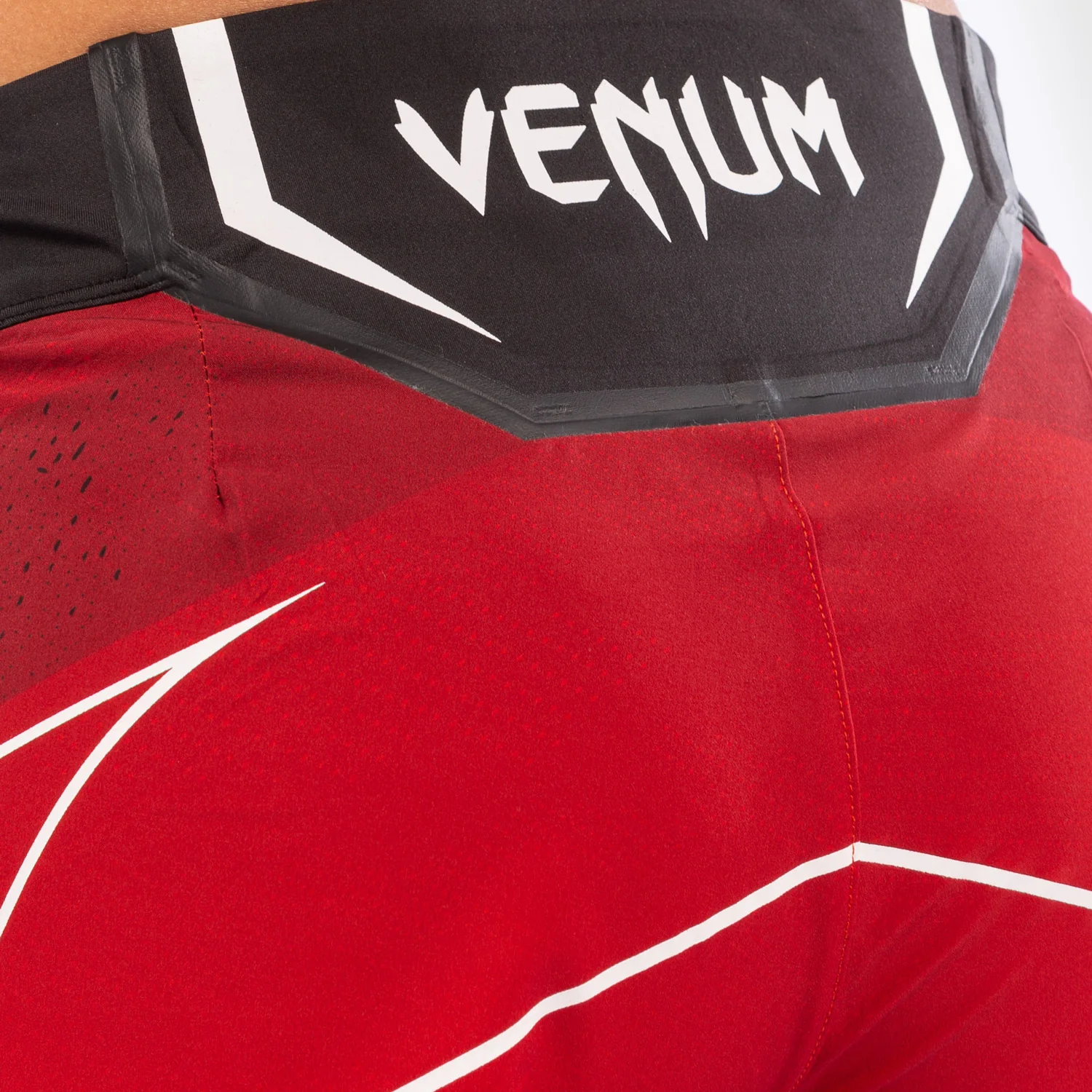 UFC Venum Authentic Fight Night Women's Shorts - Short Fit - Red - Image 6