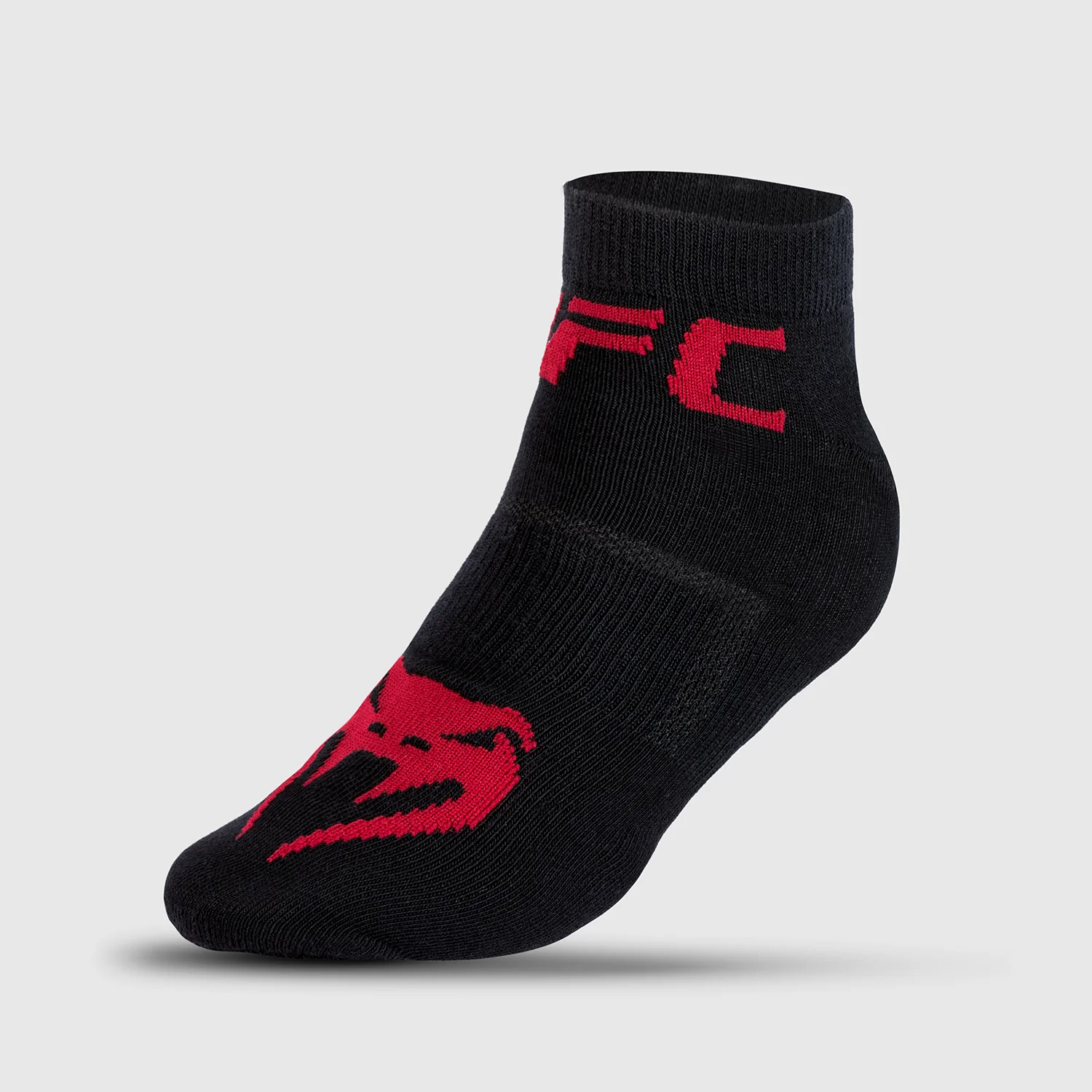 UFC Venum Authentic Fight Week Men’s 2.0 Performance Sock - Black/Red - Image 2