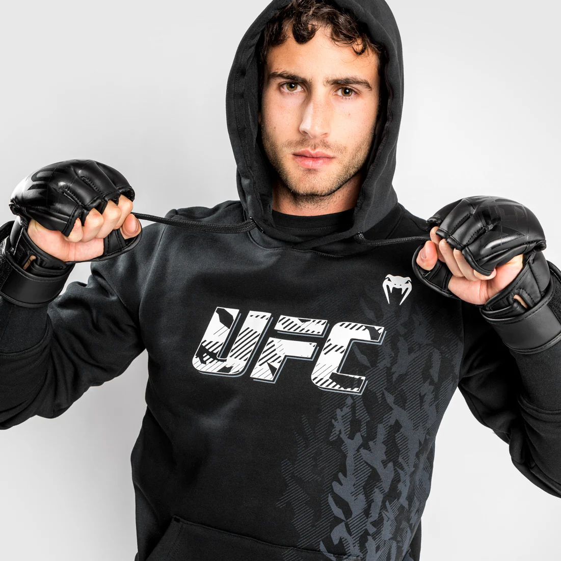 UFC Venum Authentic Fight Week Men's Pullover Hoodie - Black - Image 5
