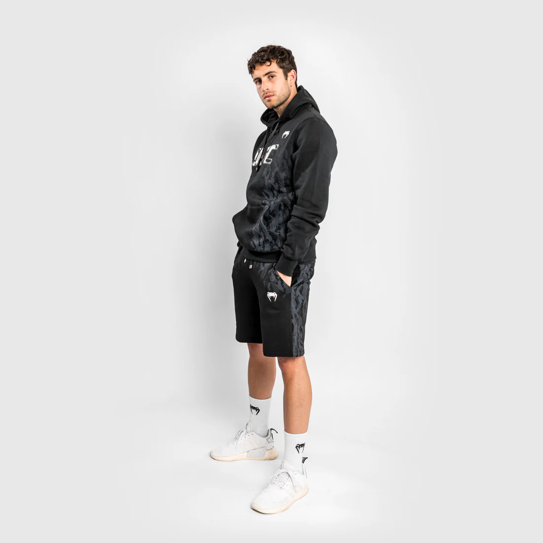 UFC Venum Authentic Fight Week Men's Pullover Hoodie - Black - Image 8