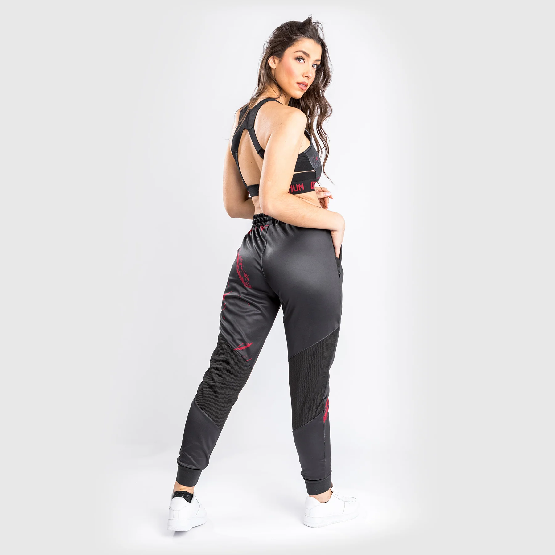 UFC Venum Authentic Fight Week Women’s 2.0 Pant - Black/Red - Image 5