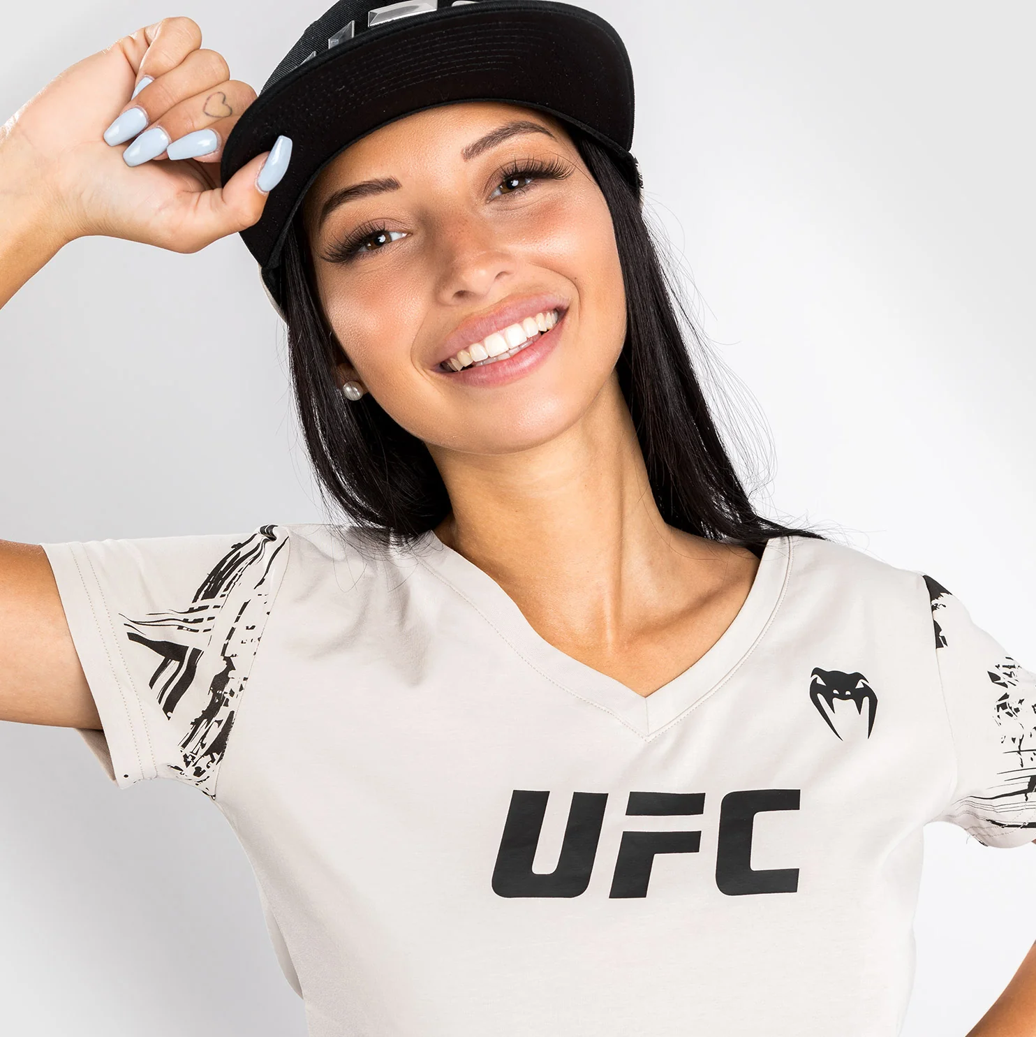 UFC Venum Authentic Fight Week Women’s 2.0 Short Sleeve T-Shirt - Sand - Image 3