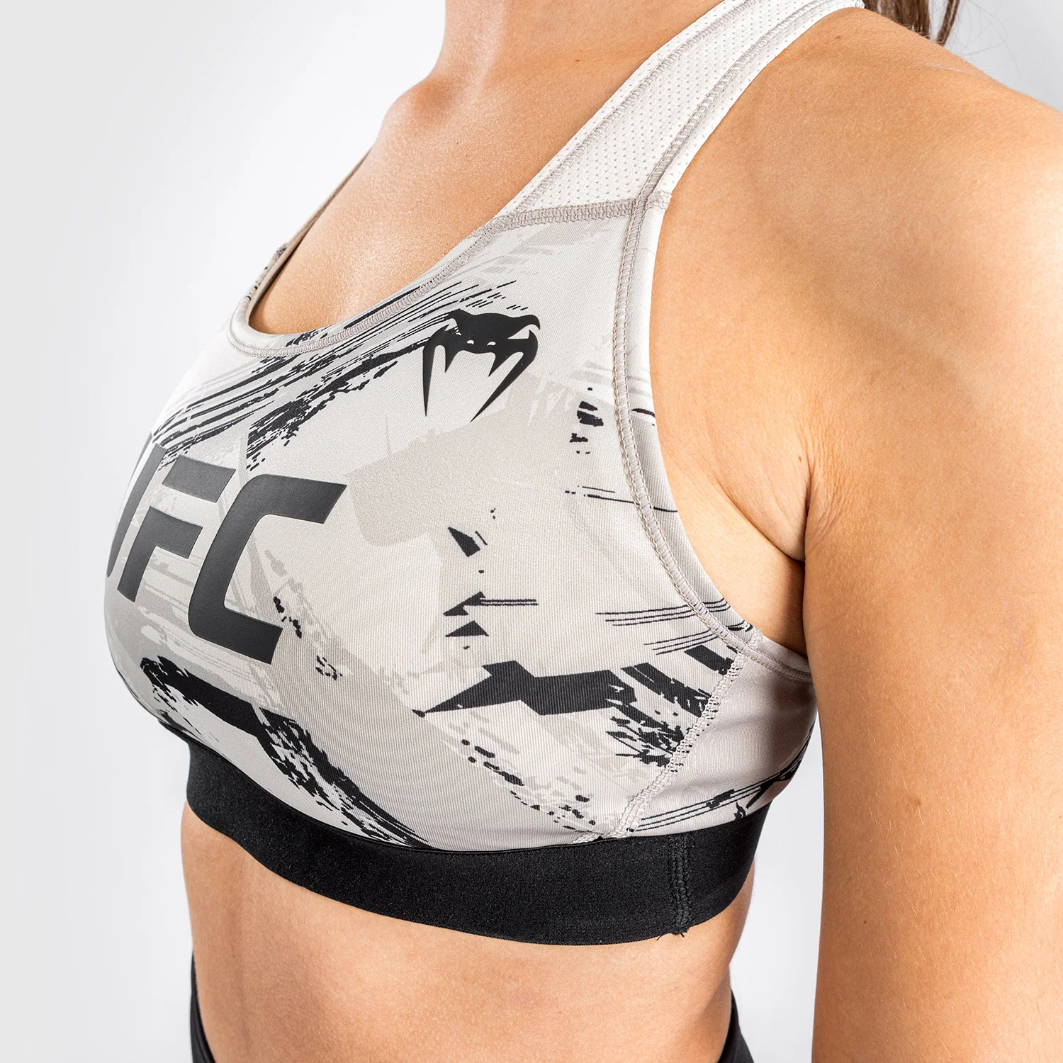 UFC Venum Authentic Fight Week Women’s 2.0 Sport Bra - Sand/Black - Image 8