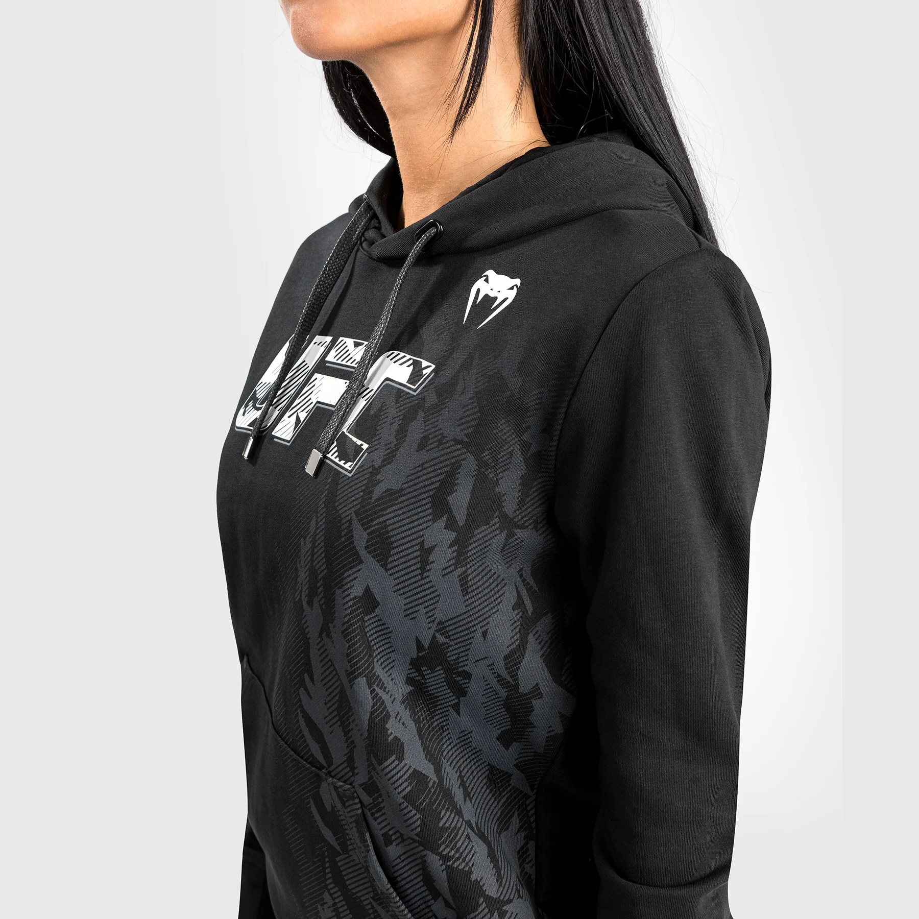 UFC Venum Authentic Fight Week Women's Pullover Hoodie - Black - Image 4