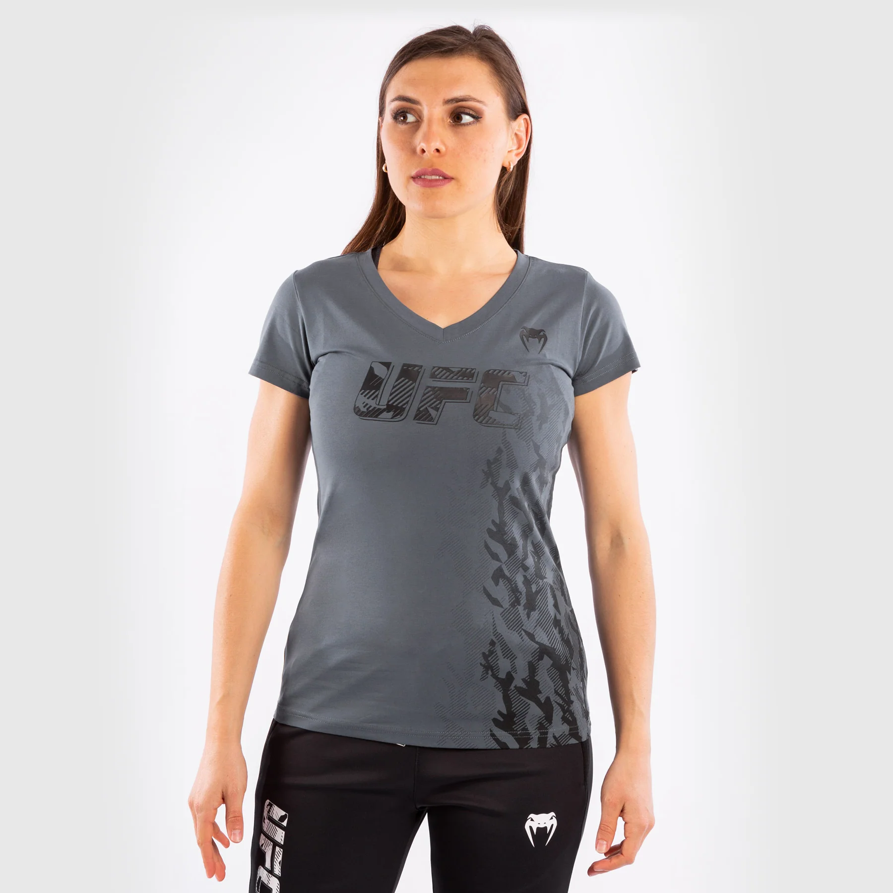UFC Venum Authentic Fight Week Women's Short Sleeve T-shirt - Grey