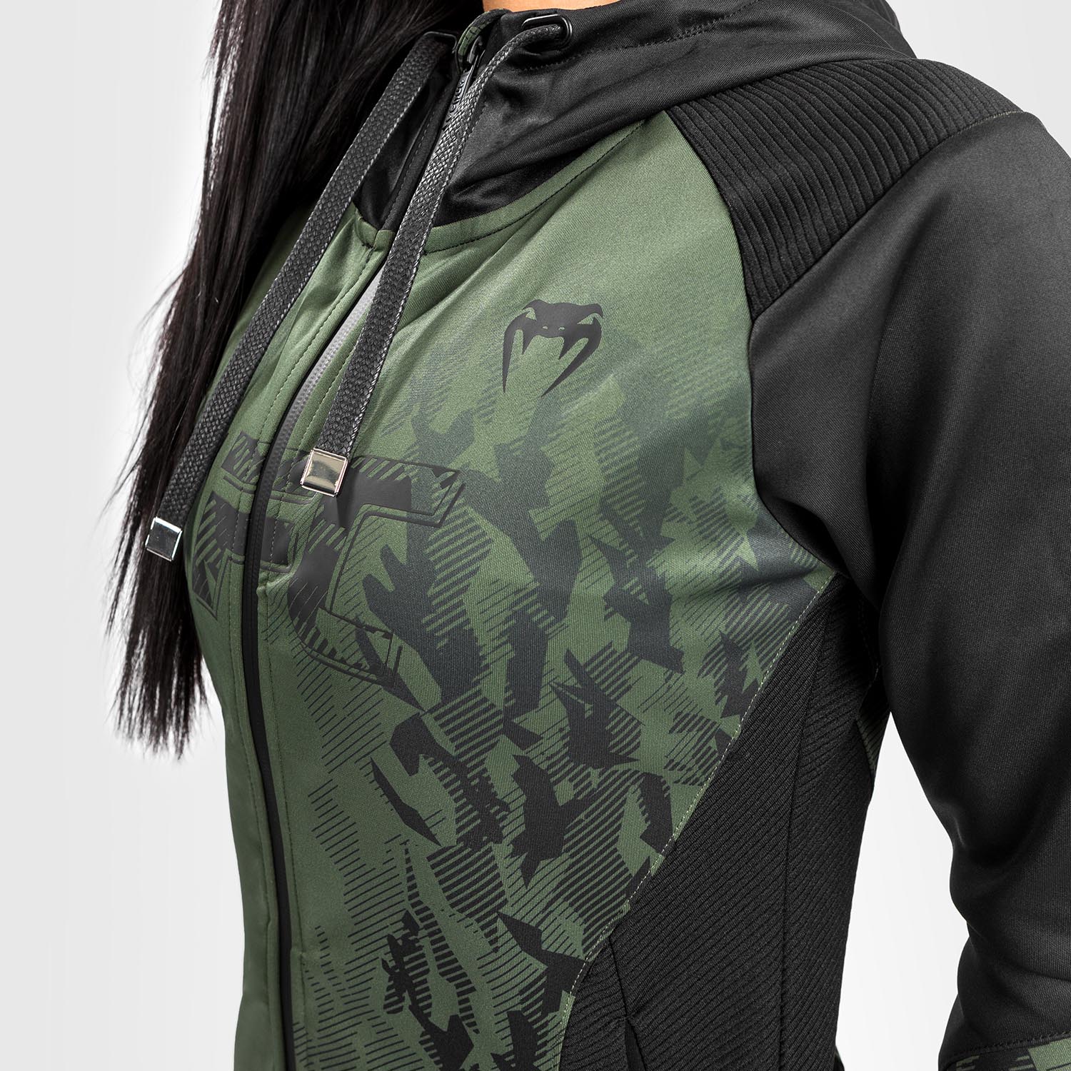 UFC Venum Authentic Fight Week Women's Zip Hoodie - Khaki - Image 6