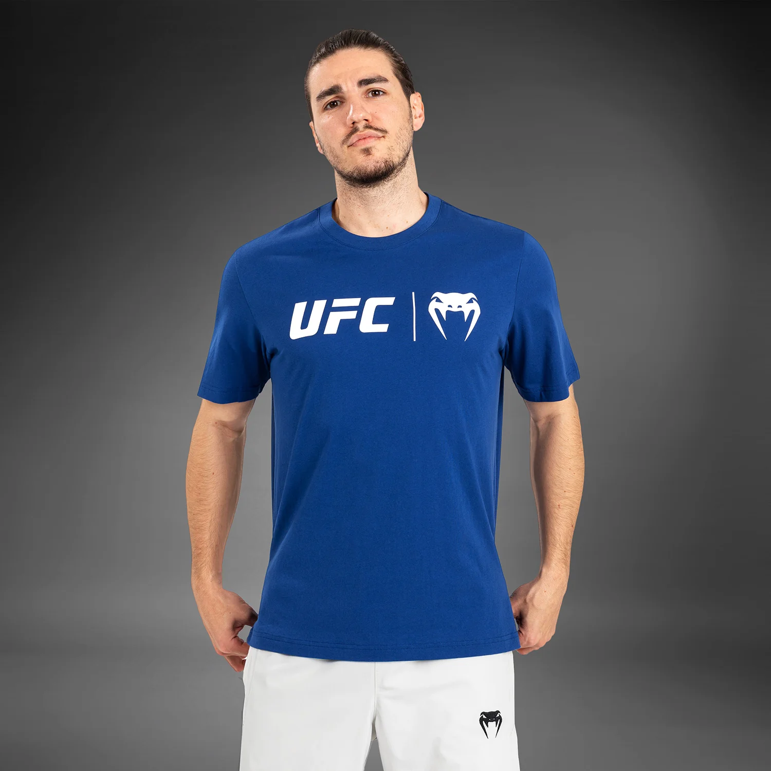 UFC Venum Classic T-Shirt - Navy Blue/White - Image 4