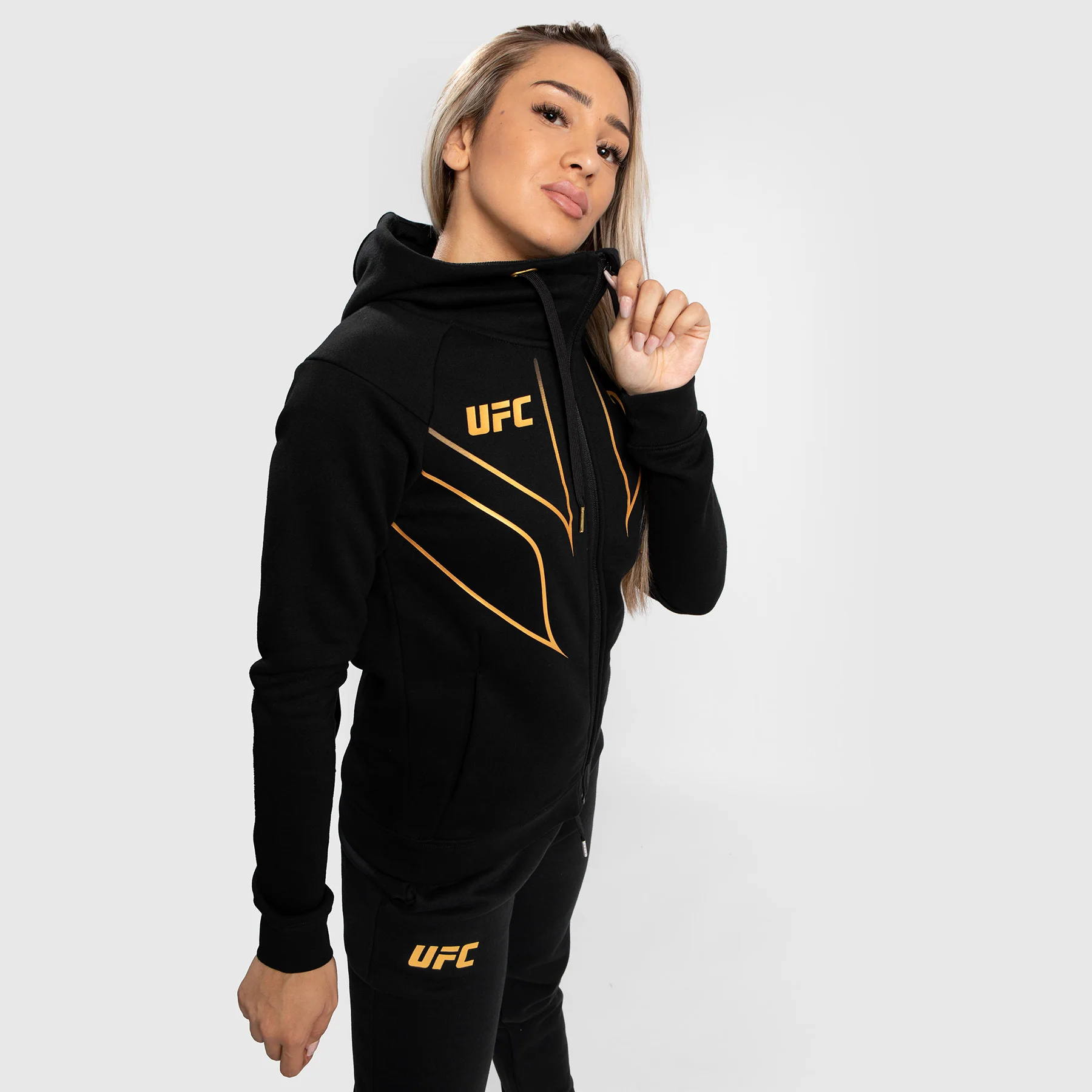 UFC Venum Fight Night 2.0 Replica Women's Full Zip Hoodie - Champion - Image 4