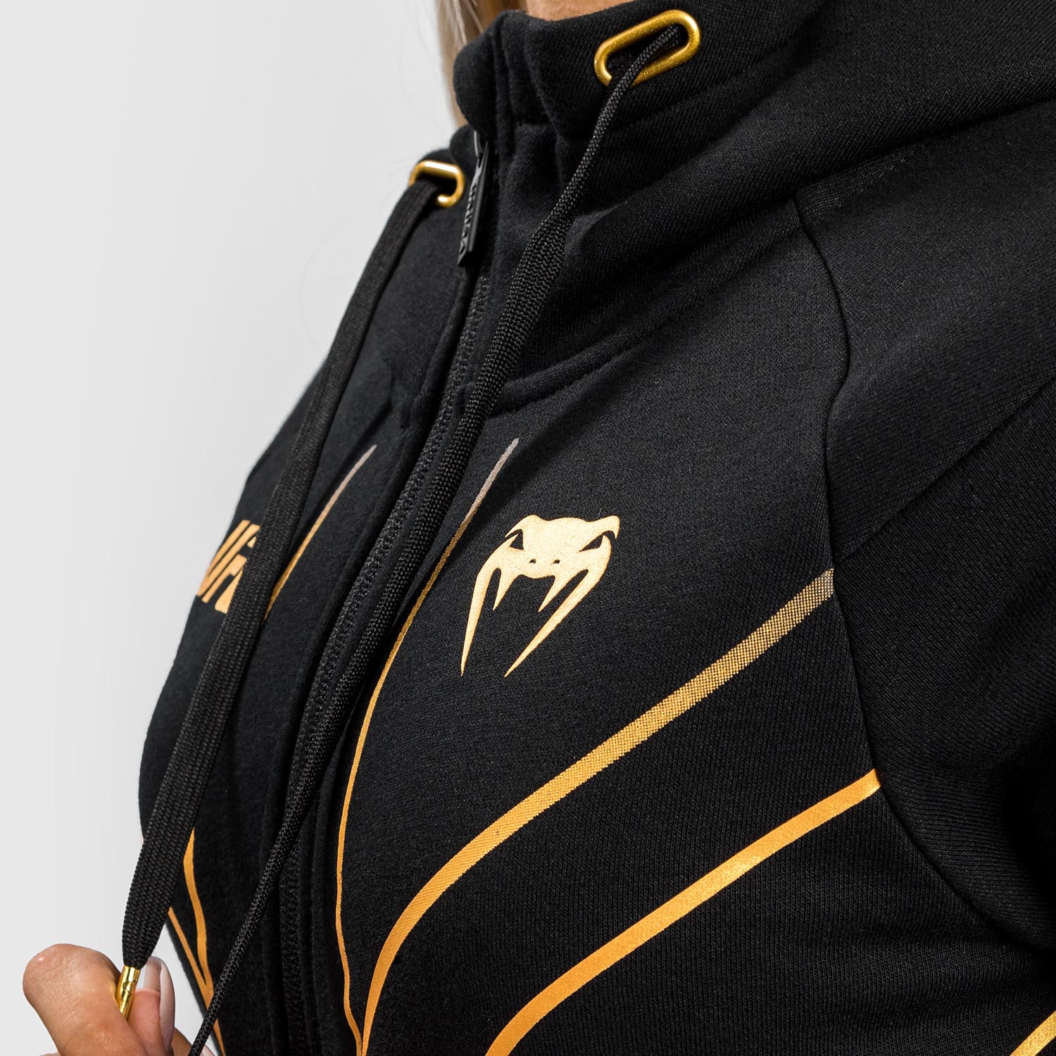 UFC Venum Fight Night 2.0 Replica Women's Full Zip Hoodie - Champion - Image 7
