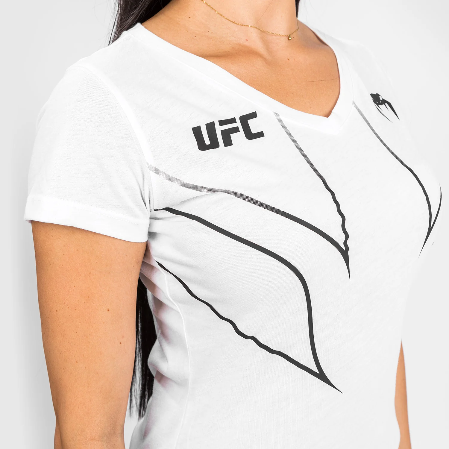 UFC Venum Fight Night 2.0 Replica Women's T-shirt - White - Image 6