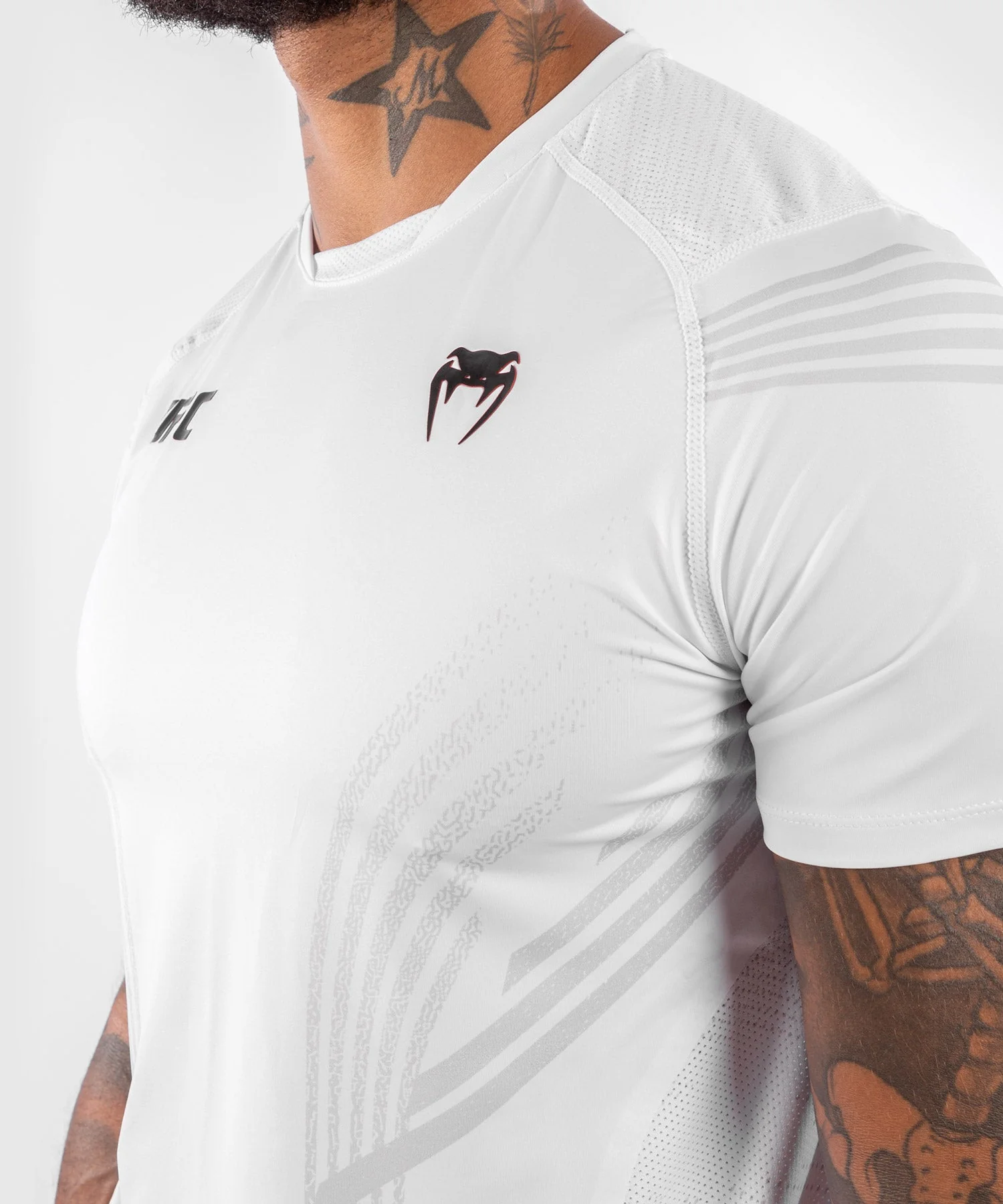 UFC Venum Fighters Authentic Fight Night Men's Walkout Jersey - White - Image 4
