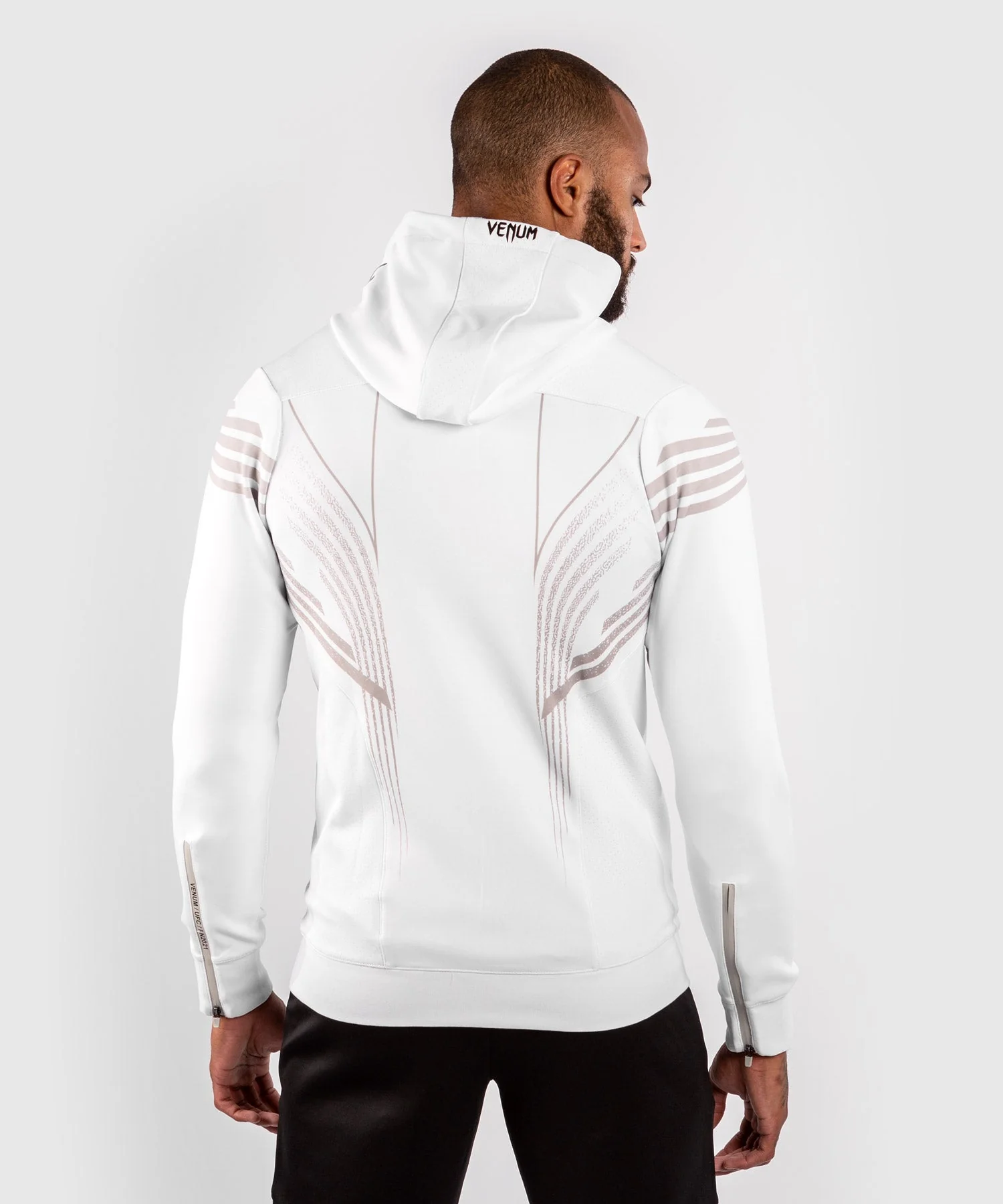 UFC Venum Fighters Authentic Fight Night Men's Walkout Hoodie - White - Image 3