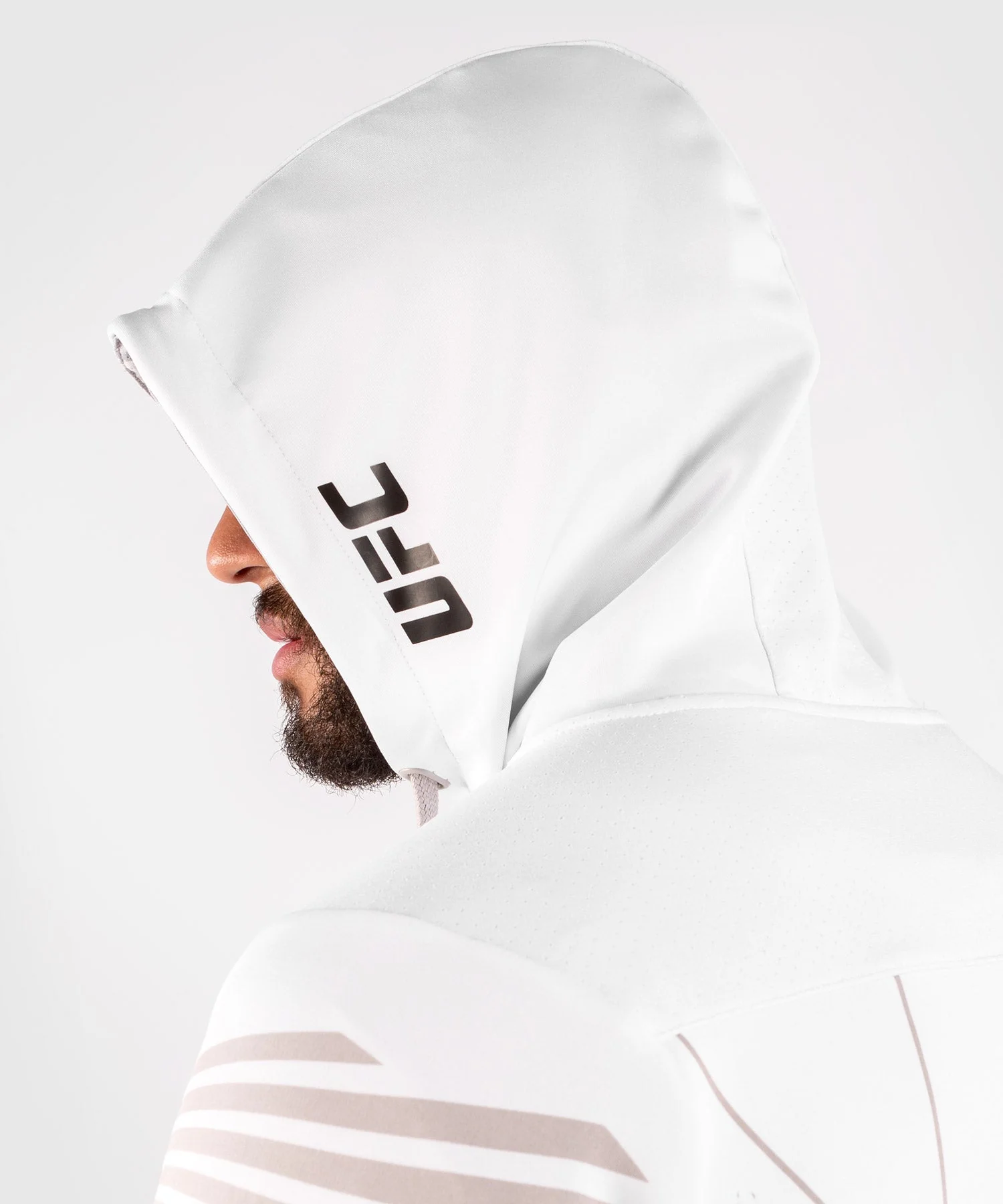 UFC Venum Fighters Authentic Fight Night Men's Walkout Hoodie - White - Image 7